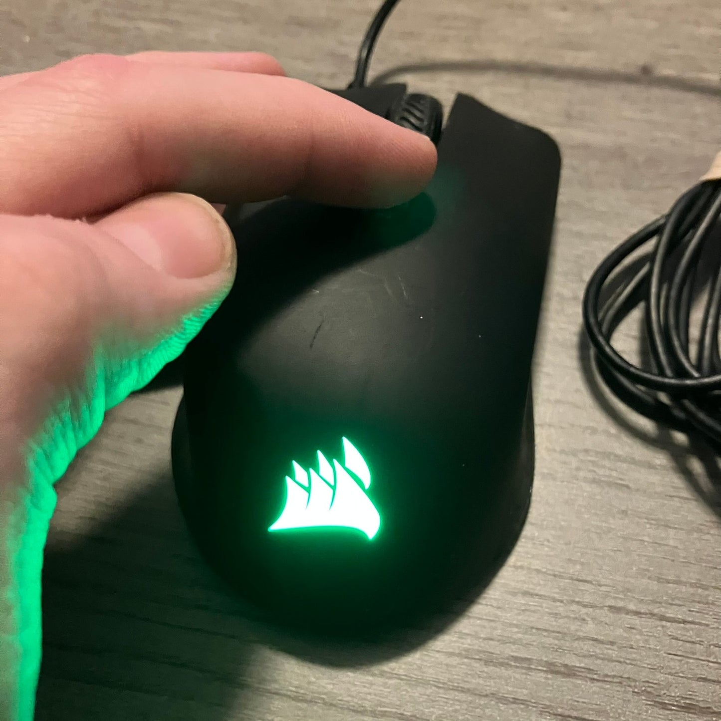 Corsair Harpoon RGB Wired Gaming Mouse Tested Used 6k DPI 5 Mappable Buttons