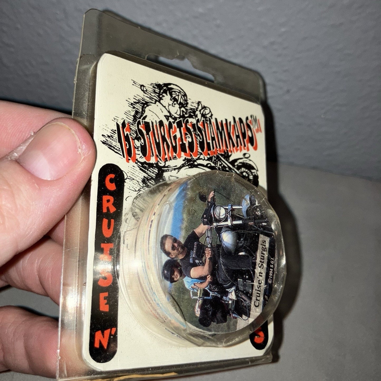 New Sturgis Motorcycle Rally 1994 Vintage Slam Caps Pogs Slammers 15 New In Pack