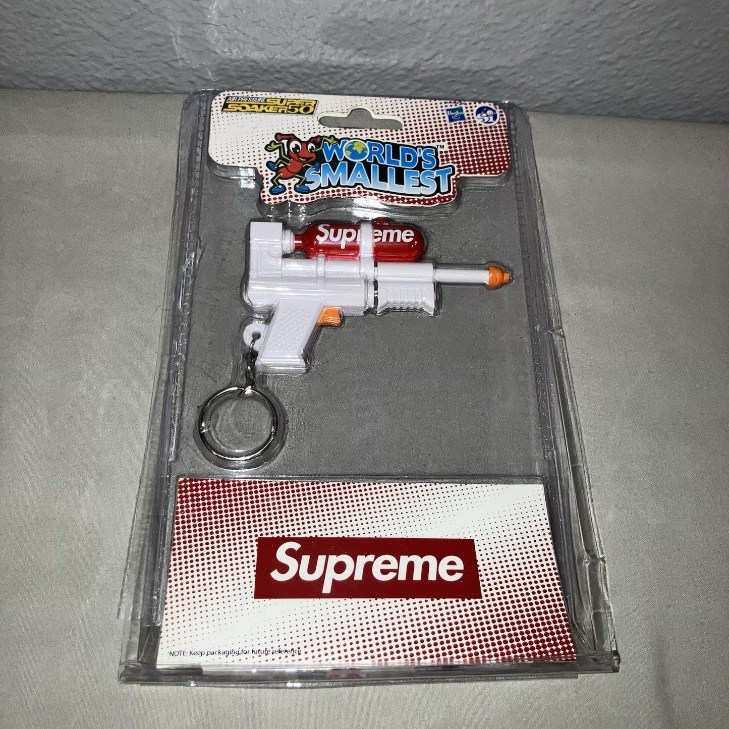 Supreme x Super Soaker 50 Ss19 Squirt Gun Water Pistol Blaster / Keychain *Used*