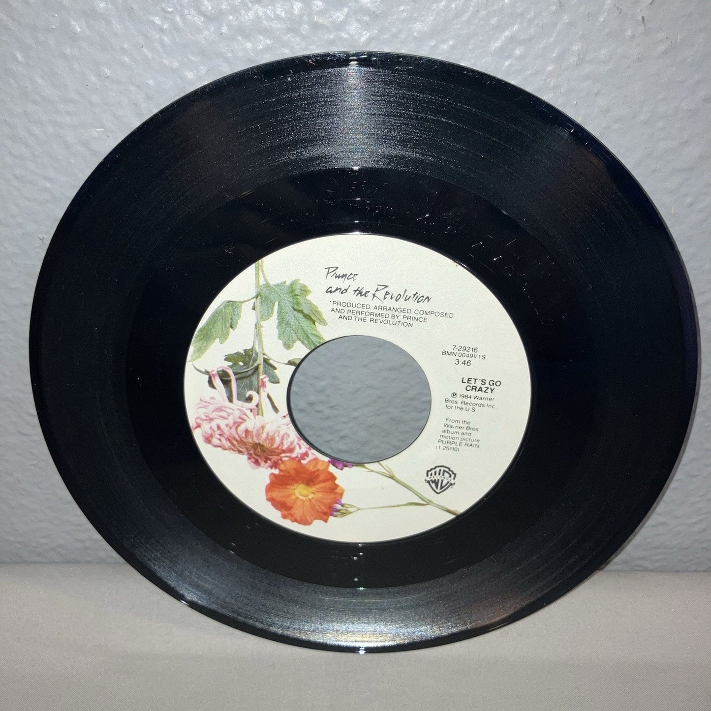 Vinyl Record Prince And The Revolution Let's Go Crazy / Erotic City 7" 45 Works