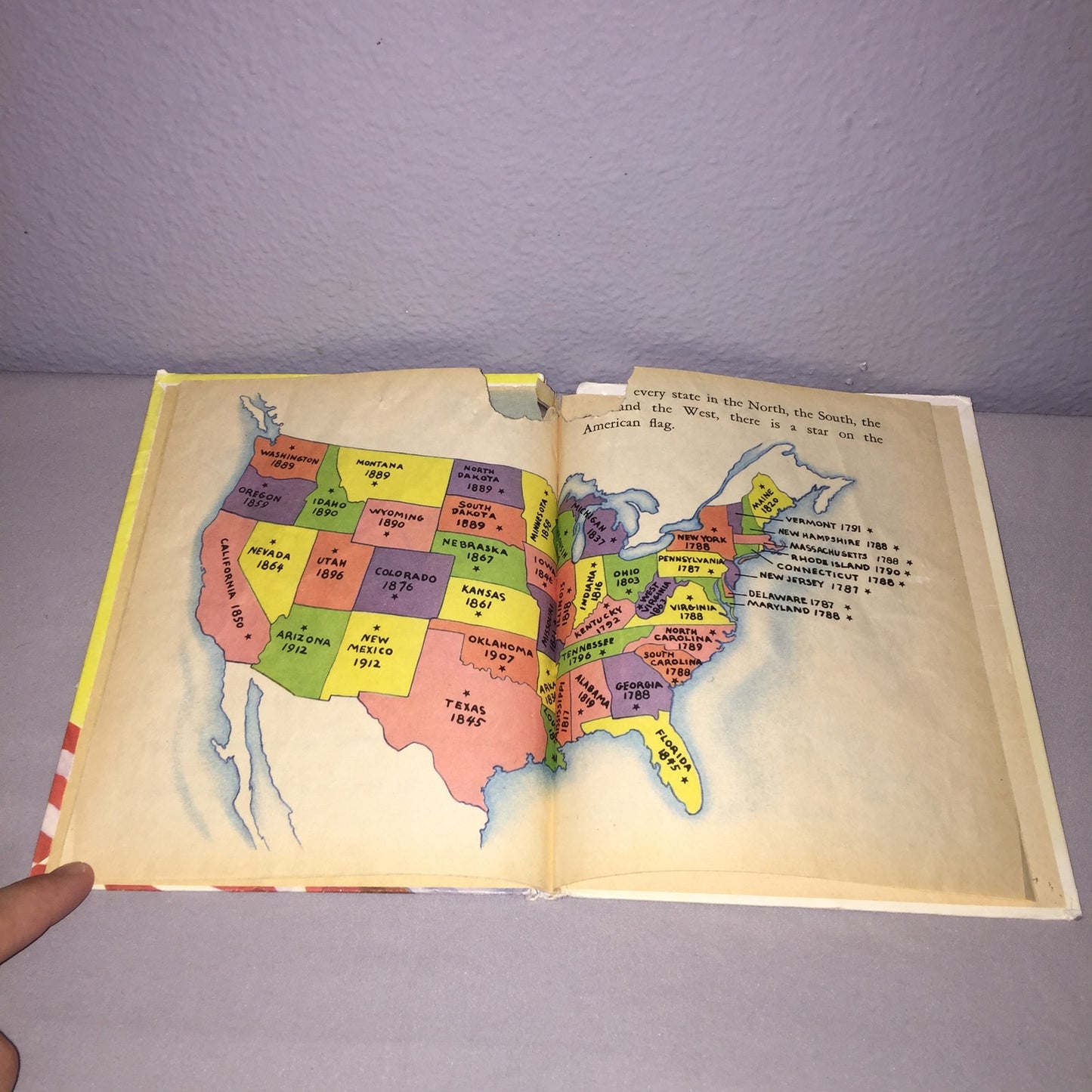 The Story Of Our Flag 1960's A Rand McNally Book Tip-Top Elf Books *Damage*