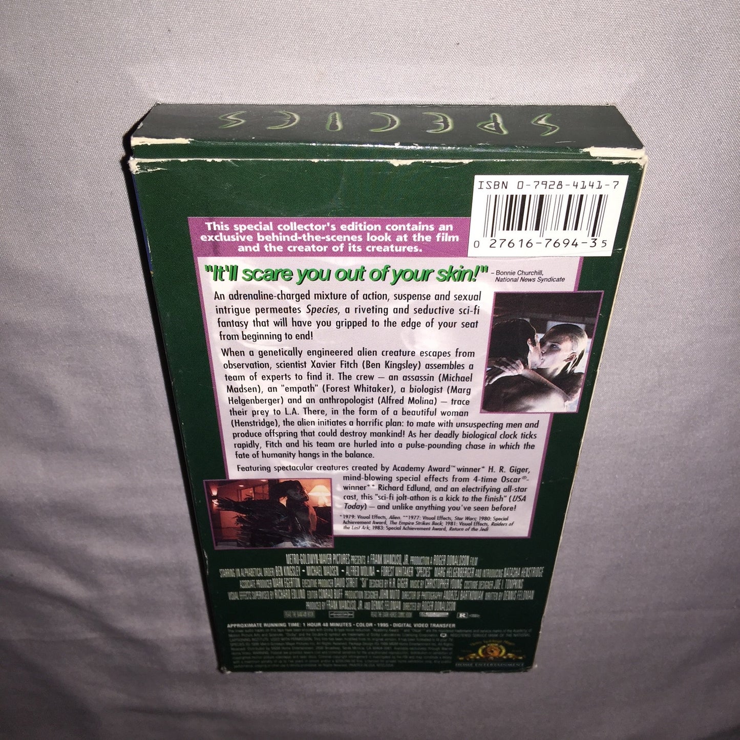 Vhs Used Species 2 Different Special Collector's Edition Tape Lot H.R. Giger Lot