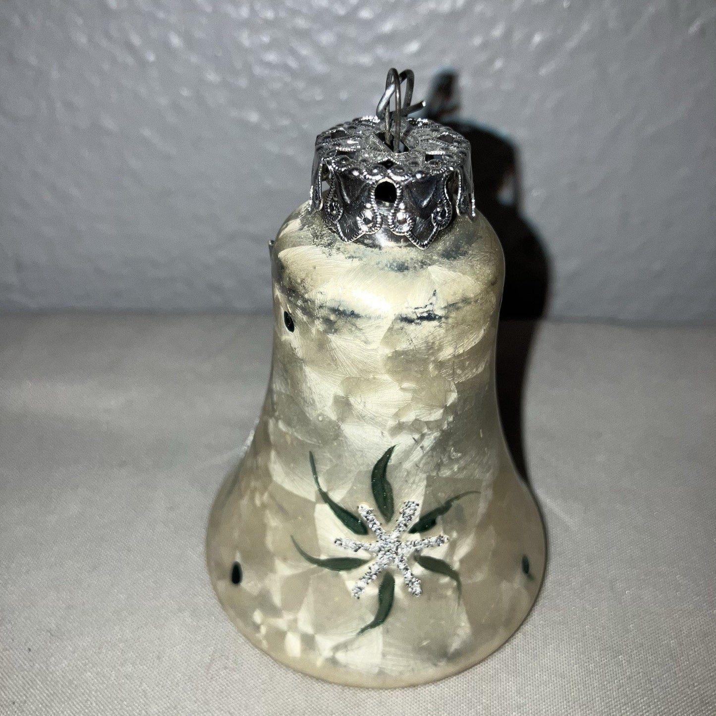 Vintage Glass Bell Xmas Christmas Holiday Ornament Shipped W Care Double Boxed
