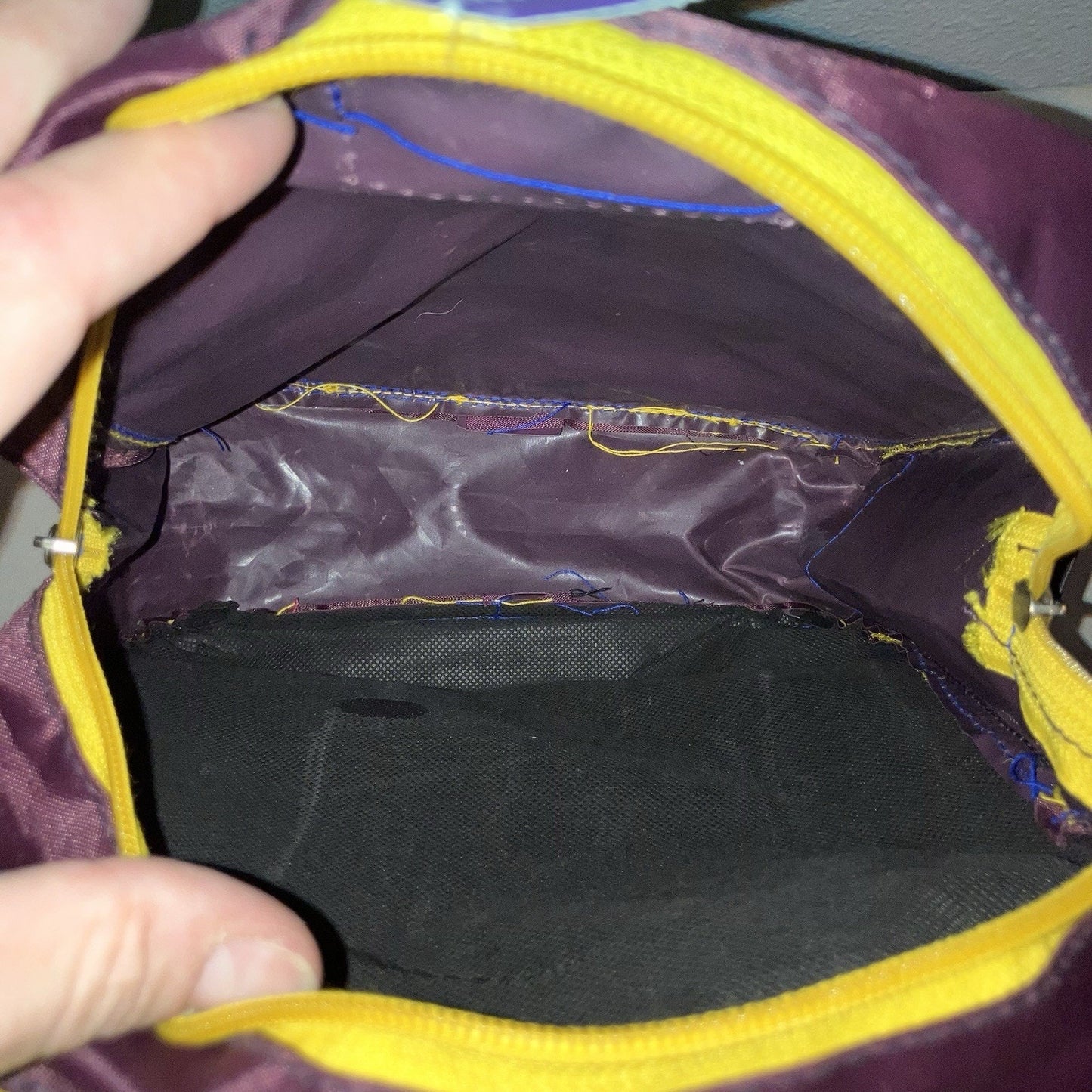 Vintage Doraemon Super Hero Backpack School Bag *Broken Zipper On Front Pocket*