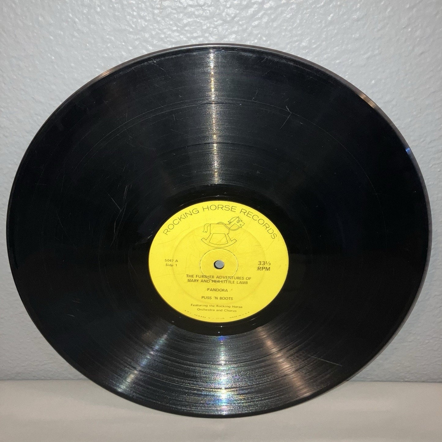 Vinyl Record Rocking Horse Records Mary Had A Little Lamb Puss N Boots Rapunzel