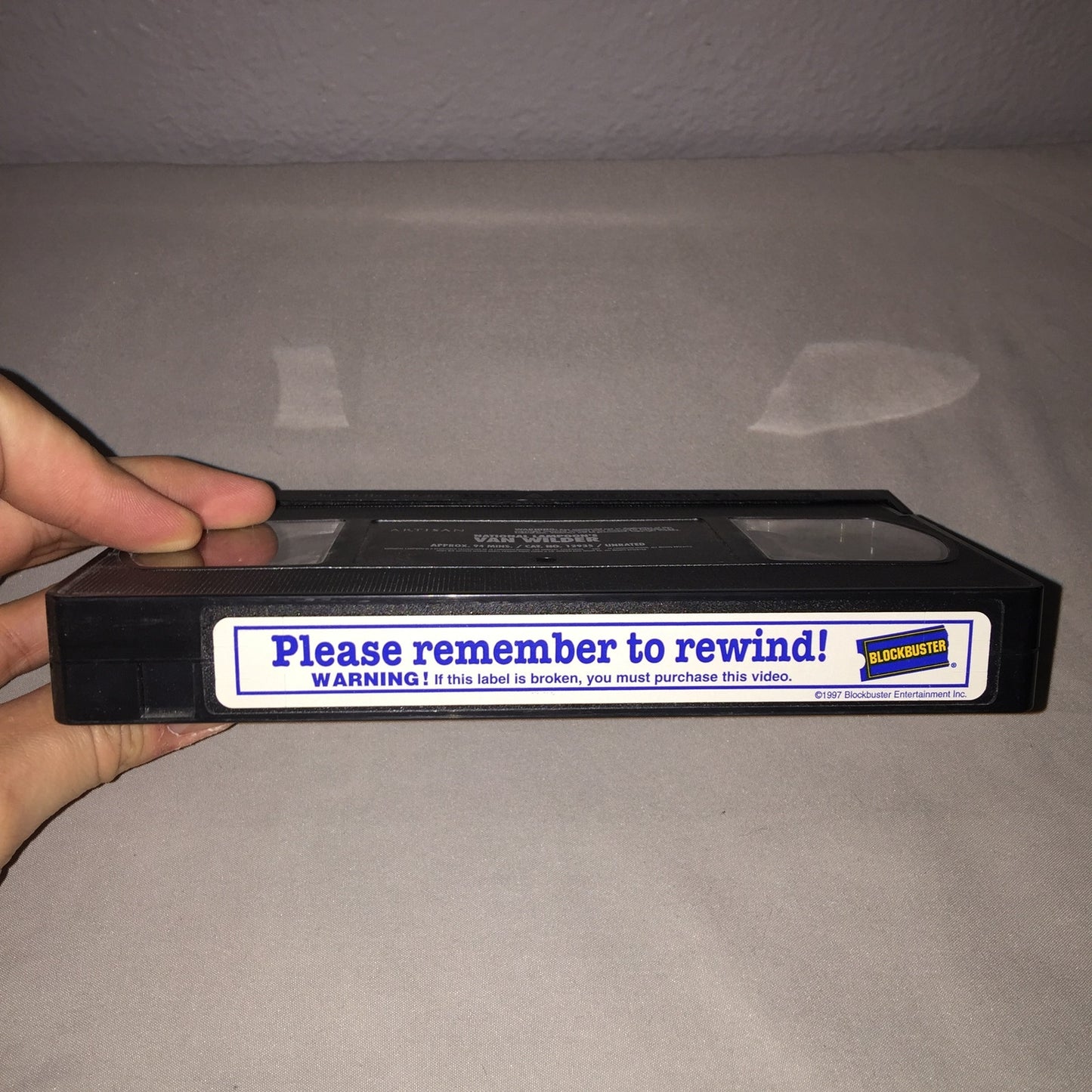 Vhs Used Van Wilder Tape Blockbuster Pre-Viewed Version Ryan Reynolds Artisan