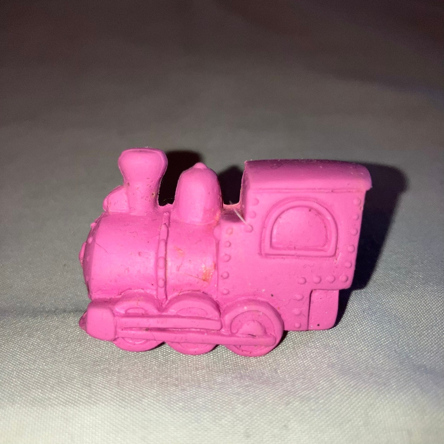 Office Locomotive Train Shaped Pencil Top Eraser Pink Railroad Office Supply