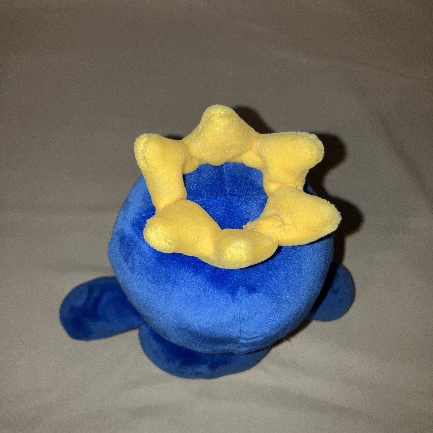 Plush Rainbow Friends Blue Plush Toy with Crown and Button Eye 2023 Good Shape
