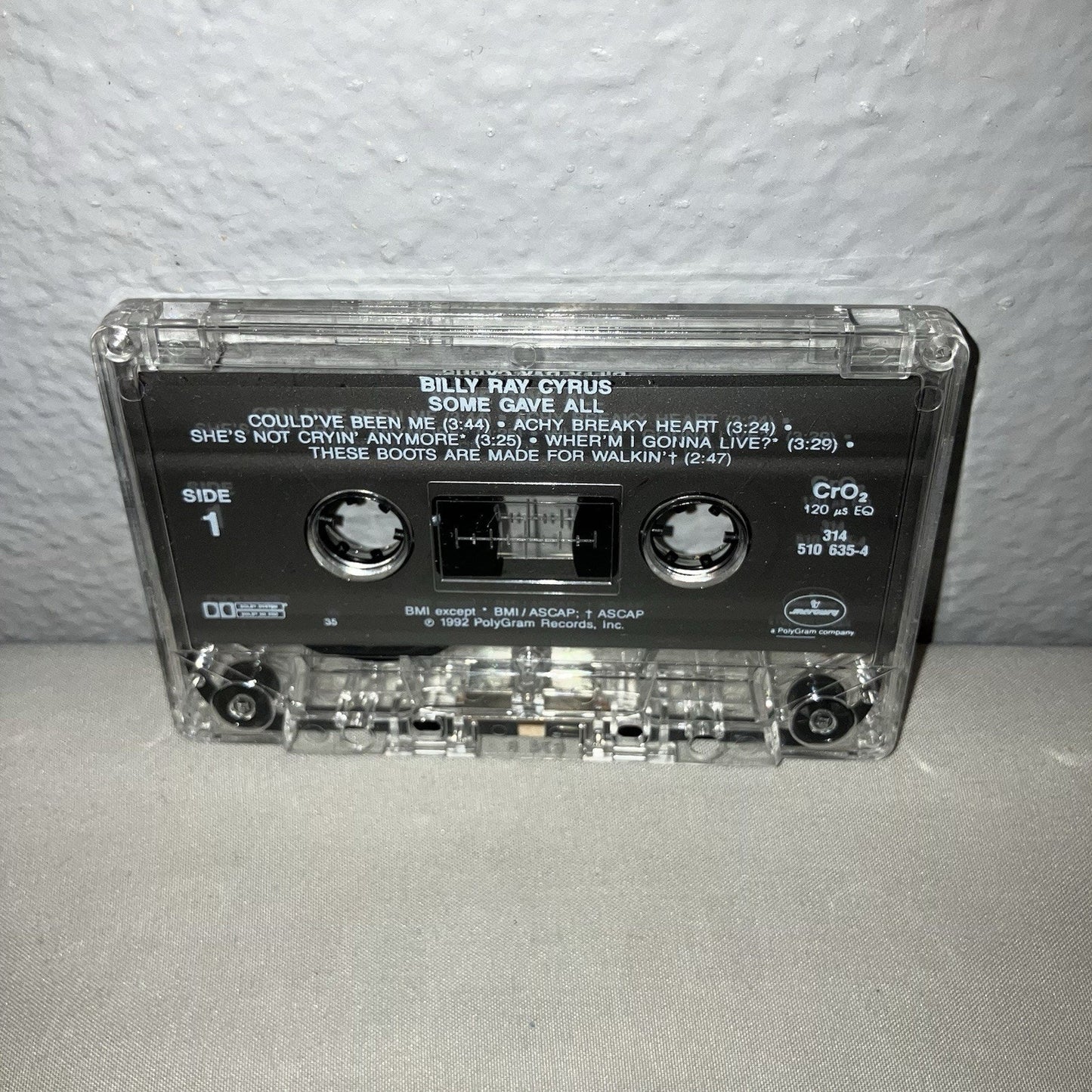 Vhs / Tape Billy Ray Cyrus 1992 Some Gave All Achy Breaky Heart Could’ve Been Me