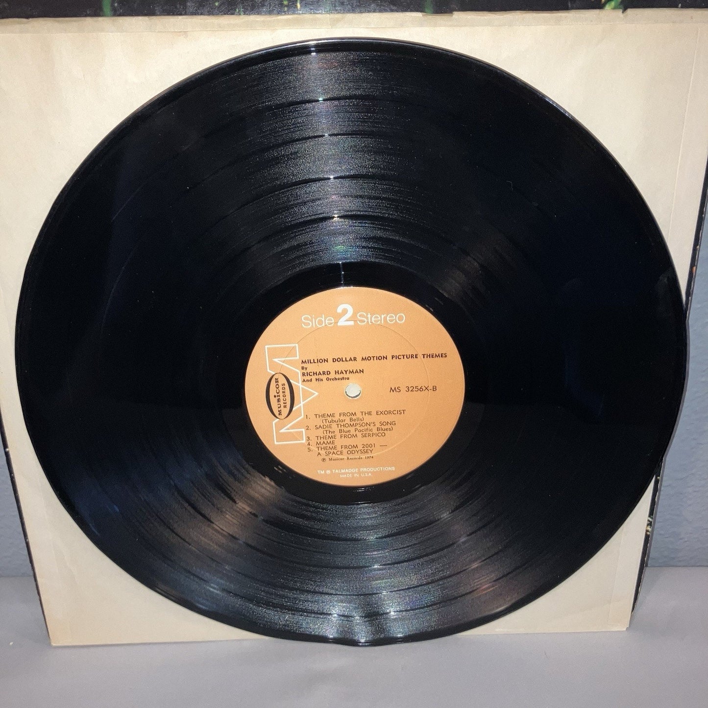 Vinyl Record Richard Hayman Million Dollar Motion Picture Themes LP Exorcist