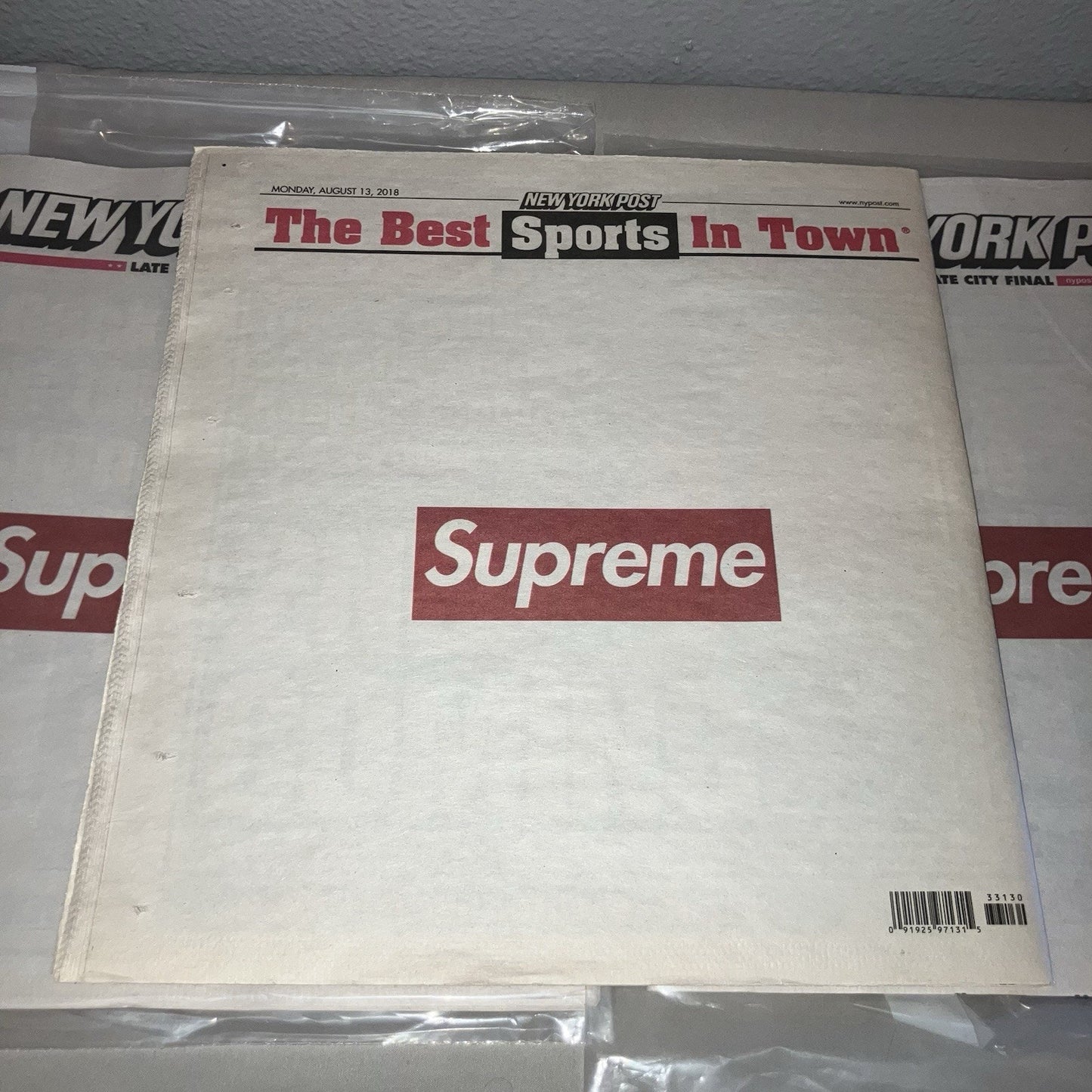 3 Pack Supreme Newspaper New York Post Late City Final Sport Sports Edition 3x