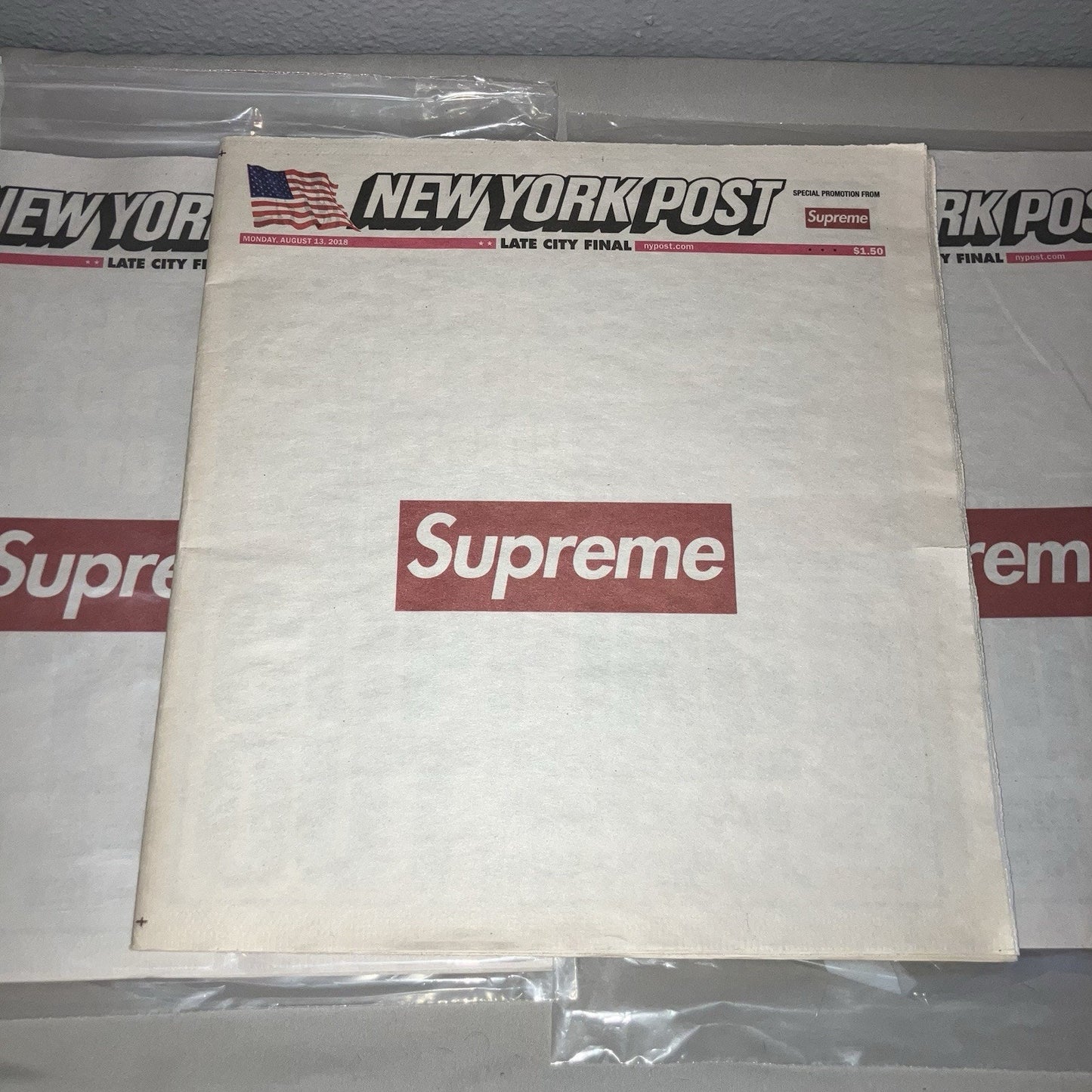 3 Pack Supreme Newspaper New York Post Late City Final Sport Sports Edition 3x