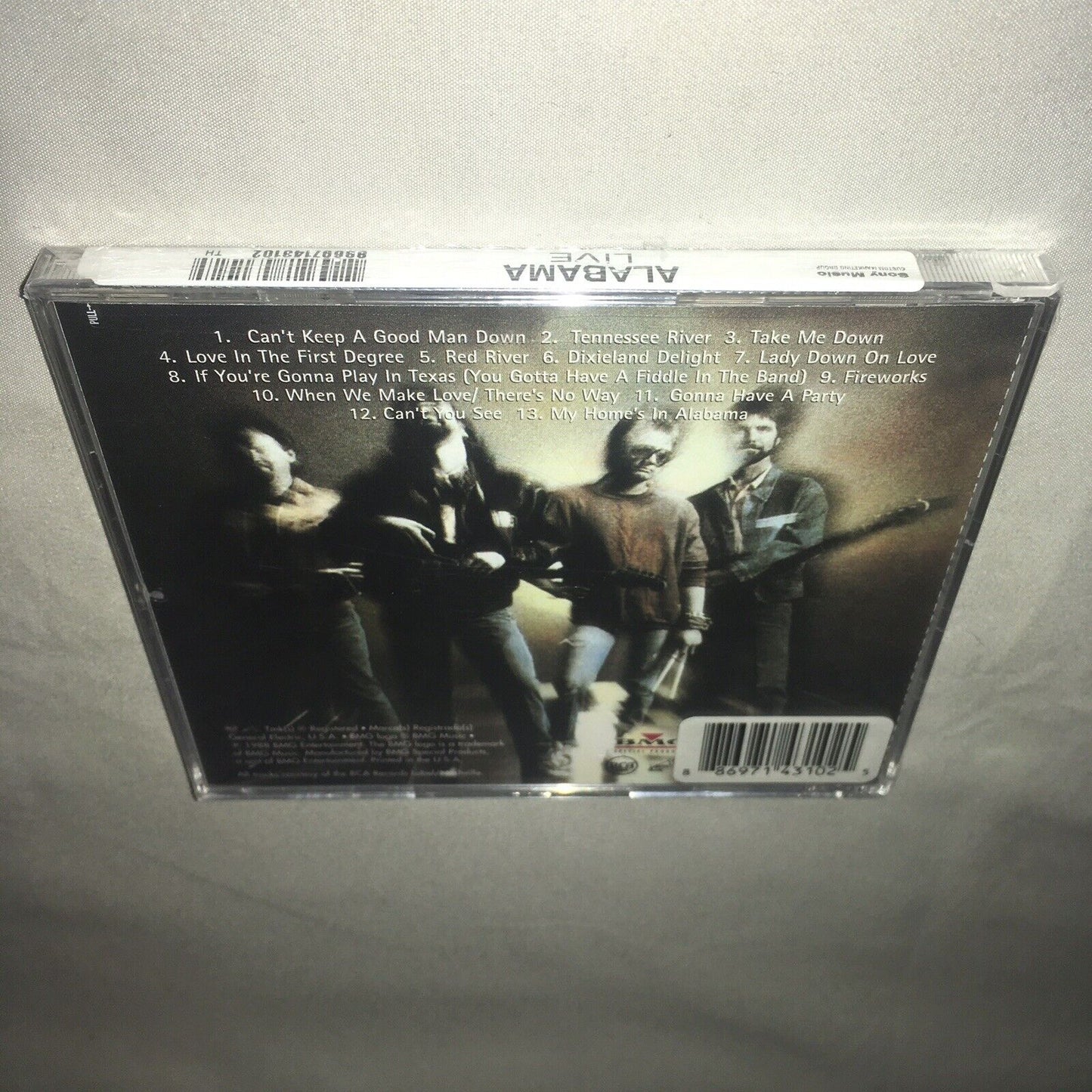 Cd Sealed New Nwt Live by Alabama Band Full Album Bmg Records W Tennessee River