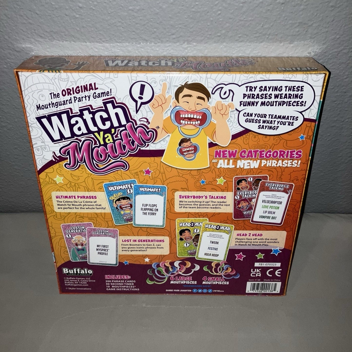Sealed New Nwt Watch Ya' Mouth Board Game Ultimate Edition 2.0 w/ 200 New Cards
