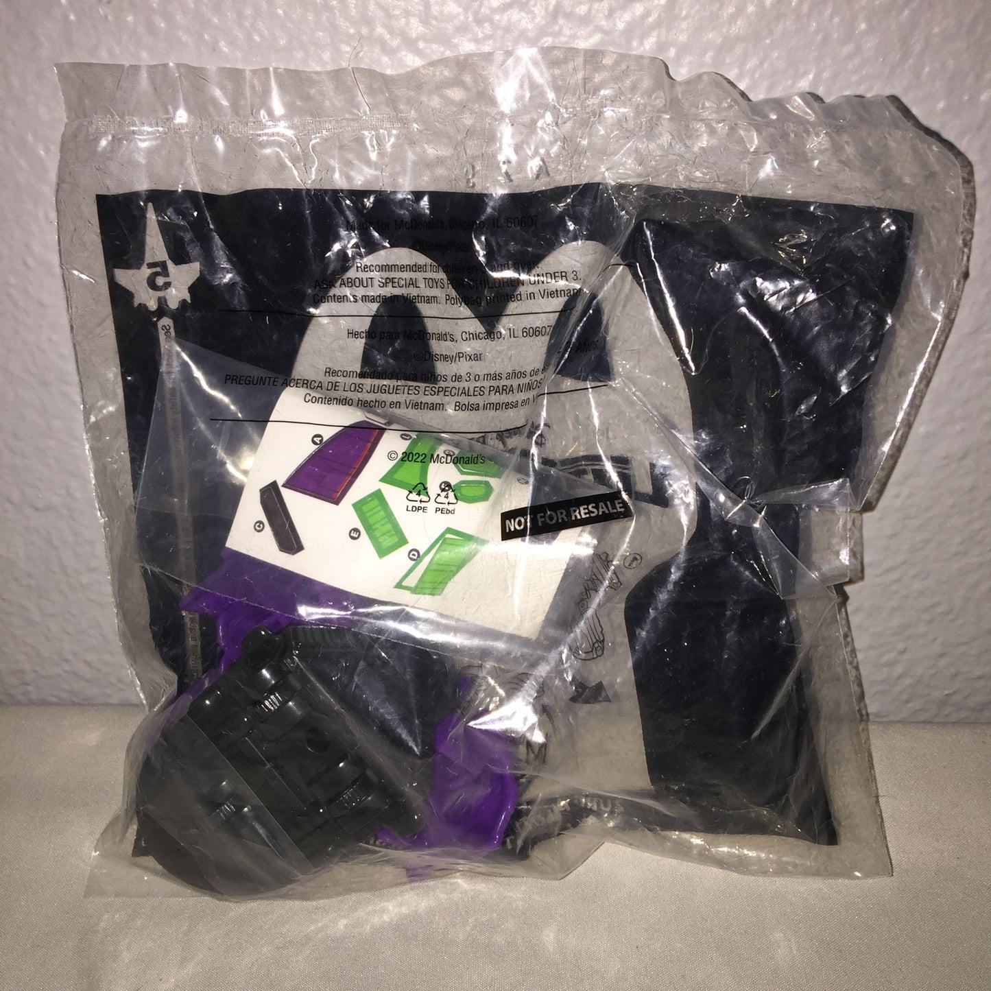 New 4 Buzz Lightyear Zurg Piloting The Fighter Ship #5 McDonald's FF Toy Lot