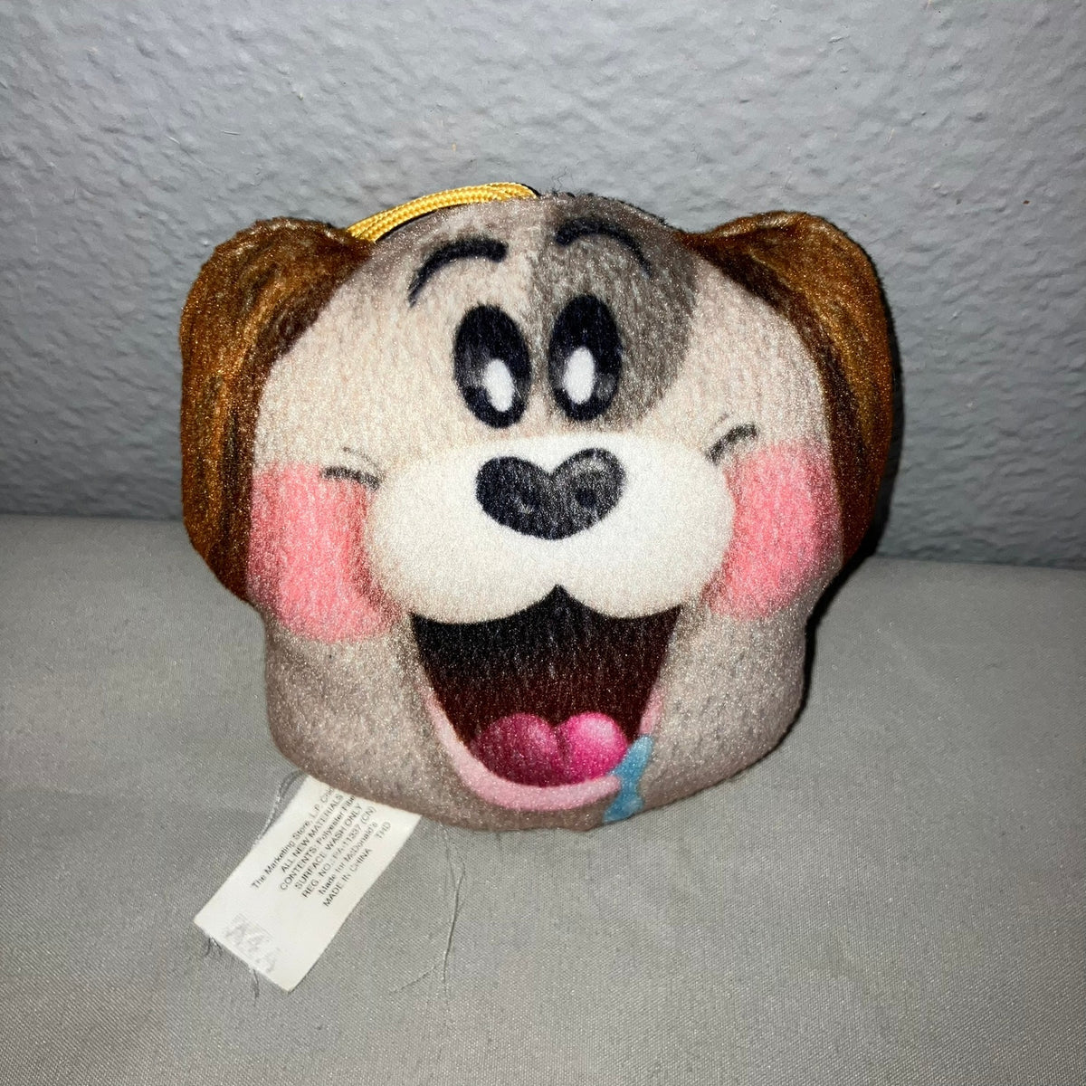 FF Toy McDonald's Emoji Movie Slobbering Puppy Plush Stuffed Animal Happy Meal