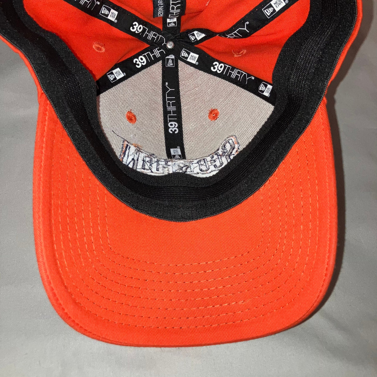 Hat Scorpion Lacrosse Orange Ball Cap 2012 New Era Small - Medium 39Thirty Used