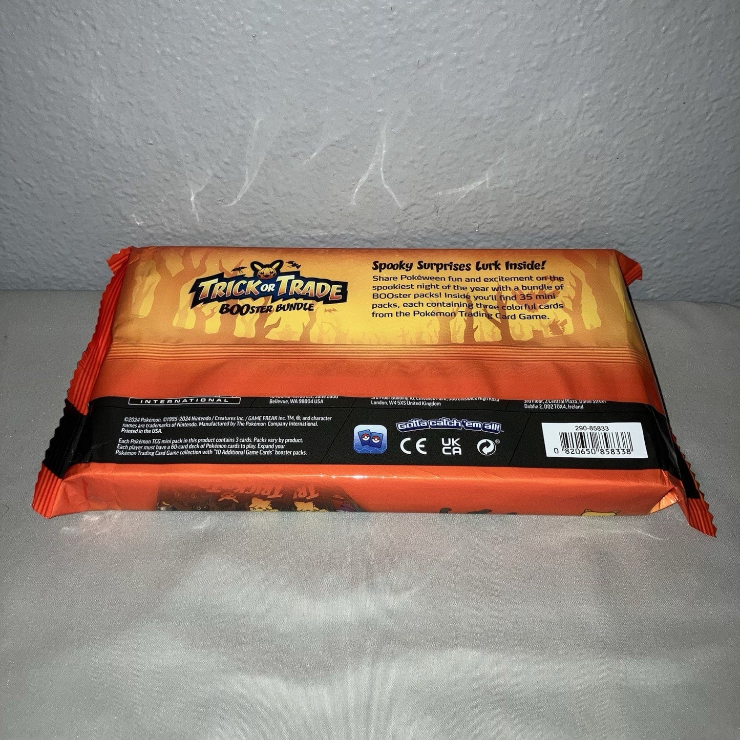 Pokemon DR Mewtwo Tin PE Surprise Box 2 PF Tech Sticker Trick Or Trade 35 Pk + 2
