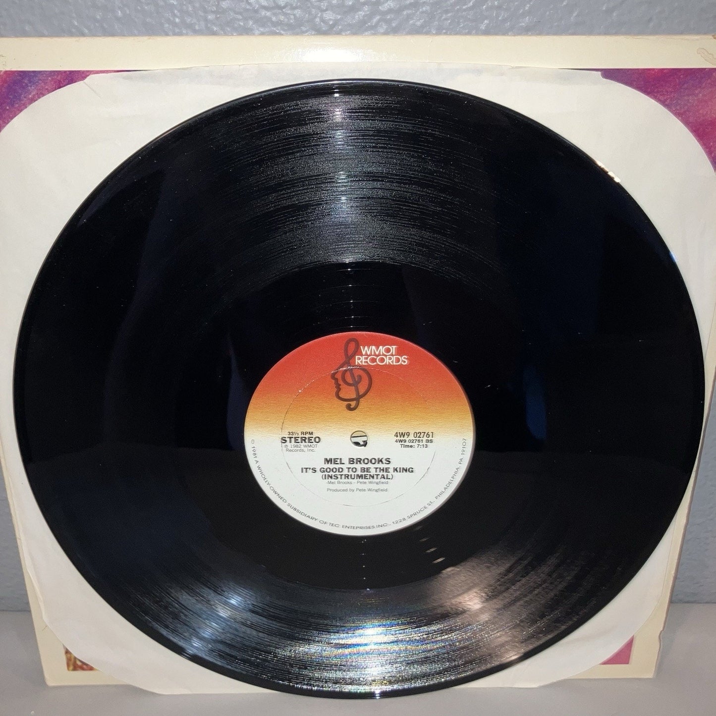 Vinyl Record Mel Brooks It's Good To Be King Rap ‘81 Part 1 / 2 Works Good Shape