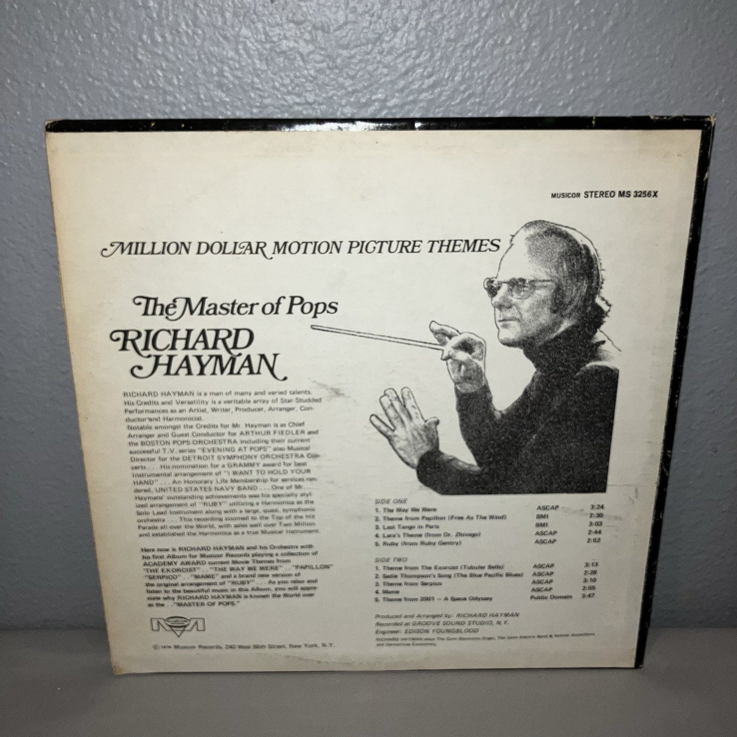 Vinyl Record Richard Hayman Million Dollar Motion Picture Themes LP Exorcist