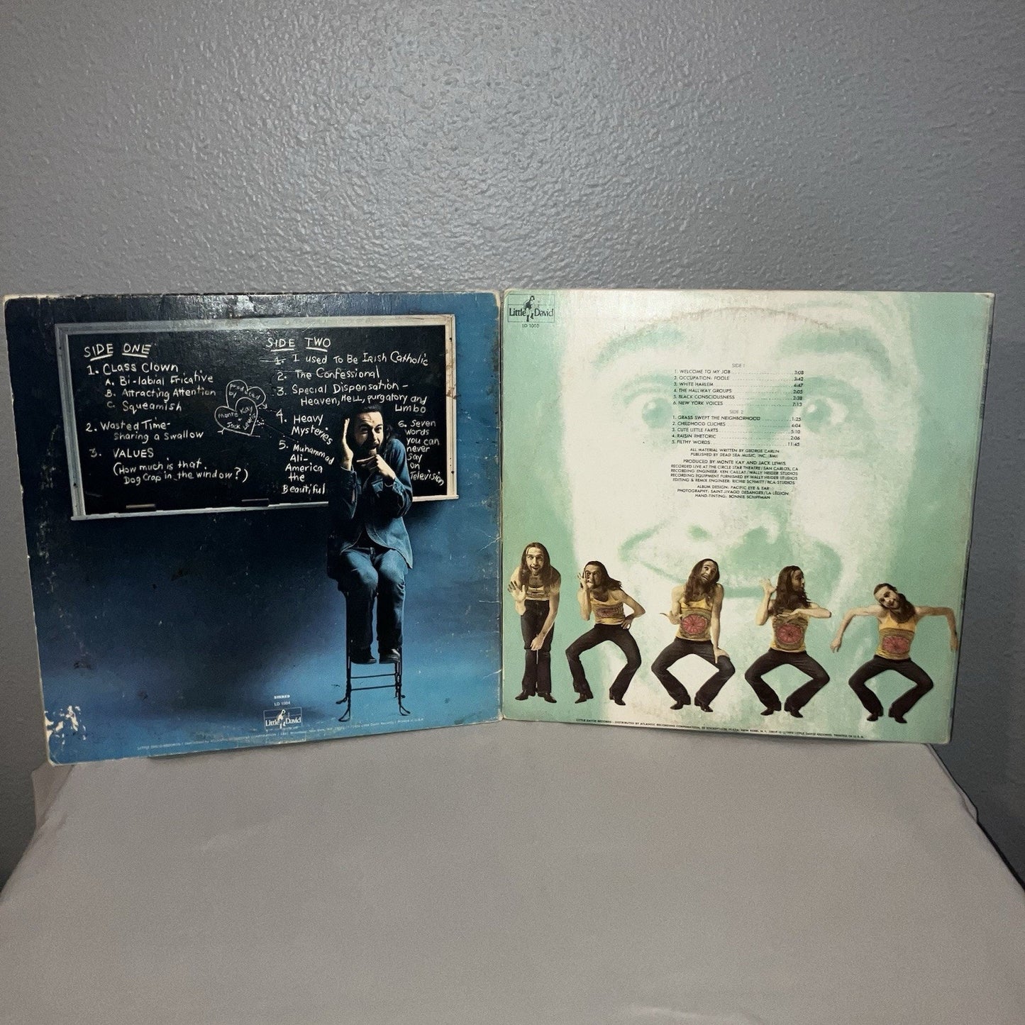 Vinyl Record George Carlin Class Clown / Occupation: Foole 70s Comedy Bundle Lot