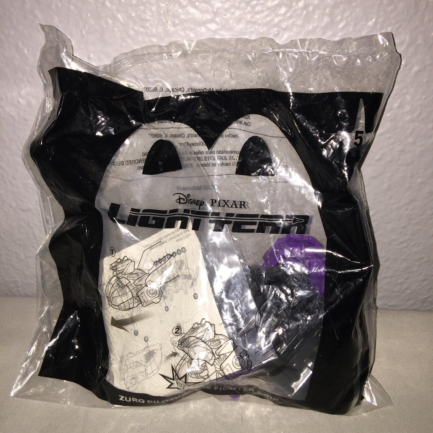 New 4 Buzz Lightyear Zurg Piloting The Fighter Ship #5 McDonald's FF Toy Lot