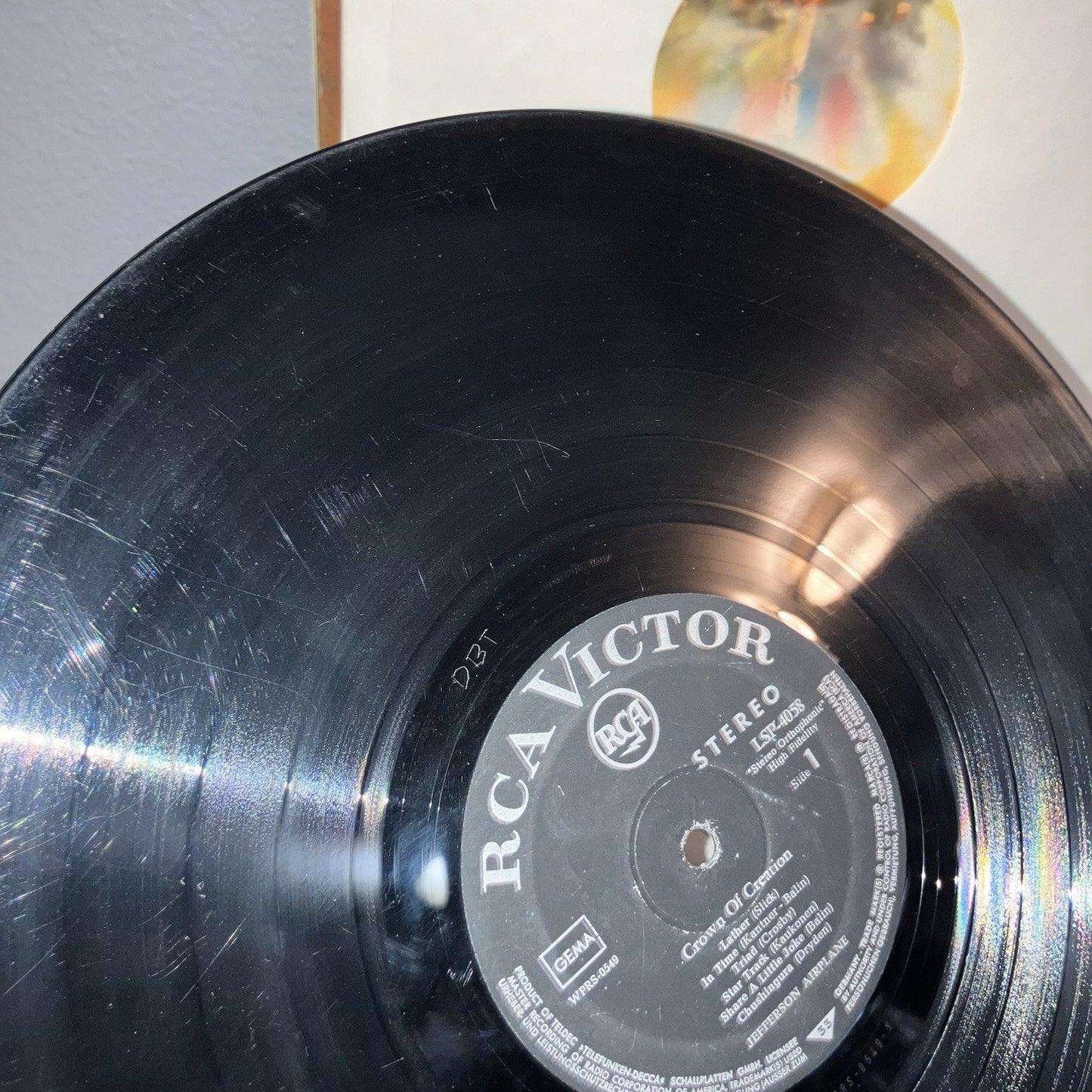 Vinyl Record Jefferson Airplane Crown of Creation 1968 LP See Pics Rough Shape