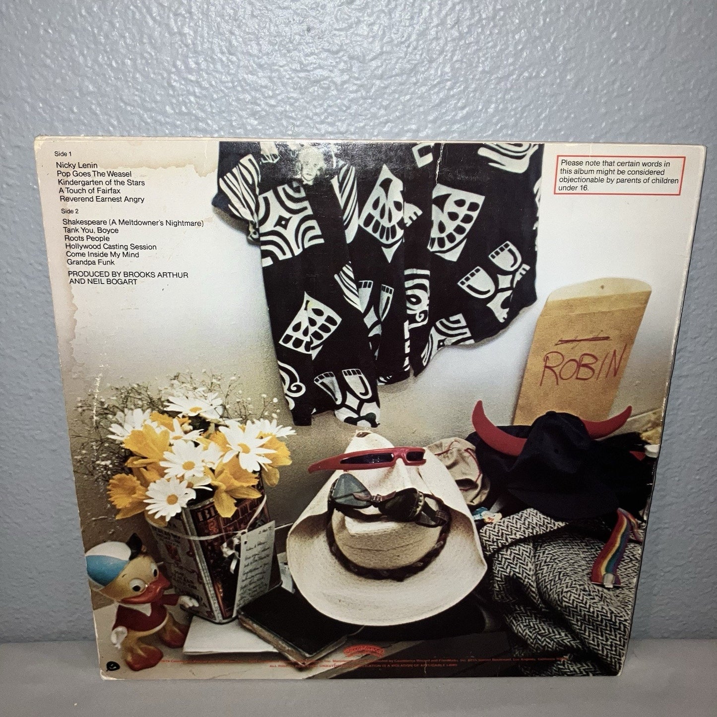 Vinyl Record Robin Williams Reality... What A Concept LP Comedy Album See Pics