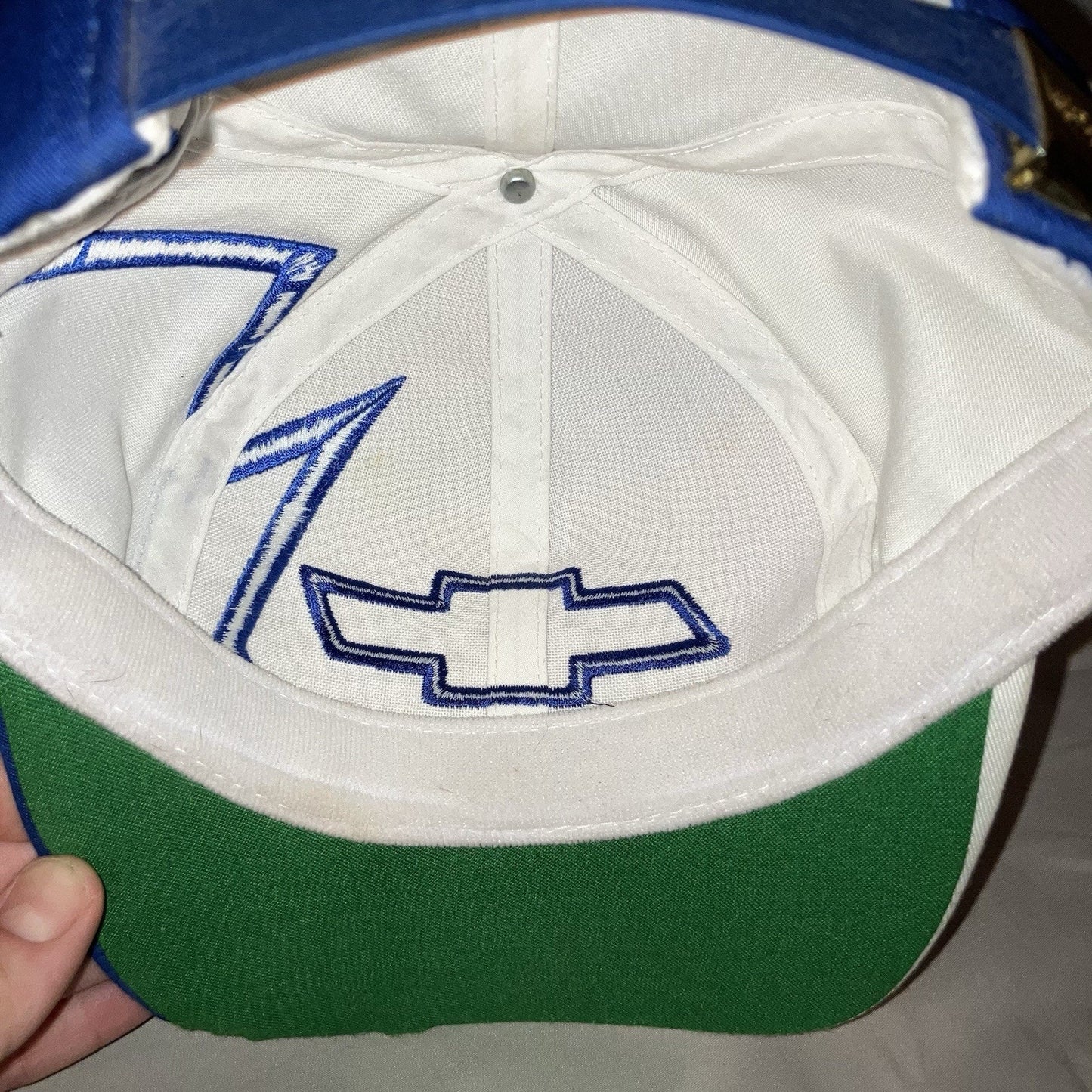 Hat Chevrolet Chevy White Shark Tooth Vintage Adjustable Strapback Baseball Cap