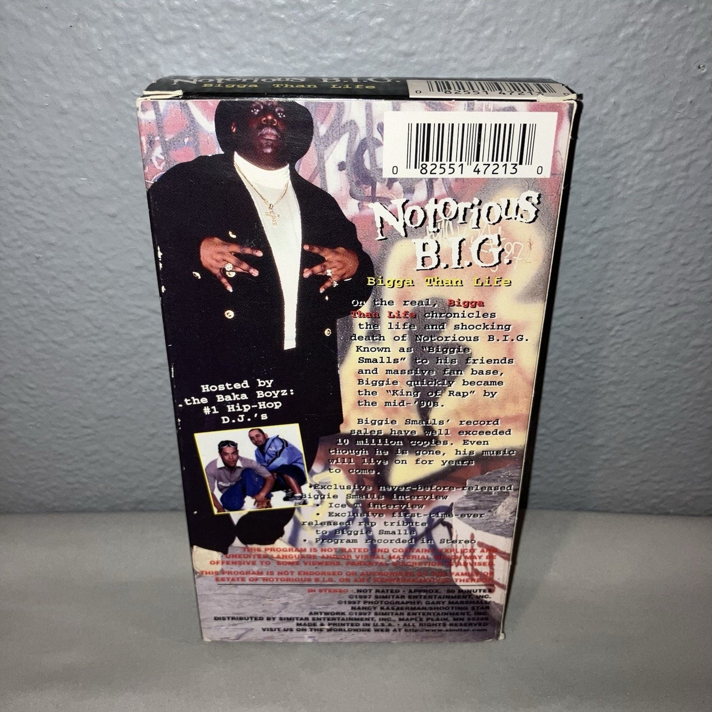 Vhs Used Notorious B.I.G. Big Biggie Smalls Bigga Than Life Tape Good Shape