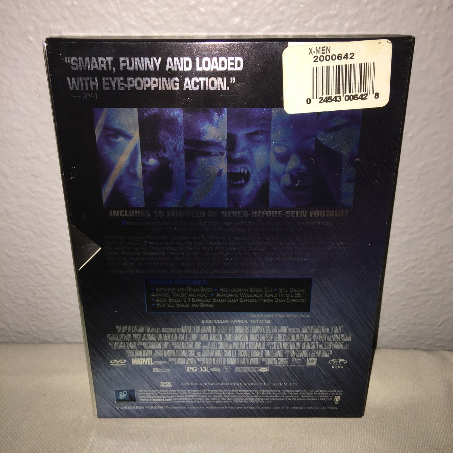 Dvd X-Men 2000 Open / X-2: X-Men United New Hugh Jackman First Marvel Appearance