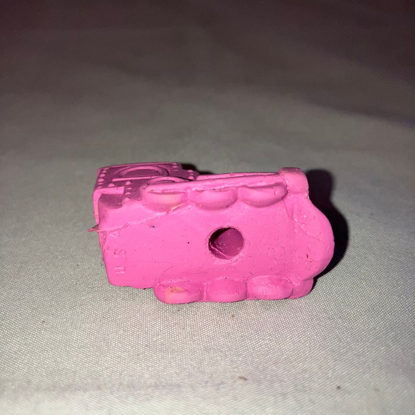 Office Locomotive Train Shaped Pencil Top Eraser Pink Railroad Office Supply