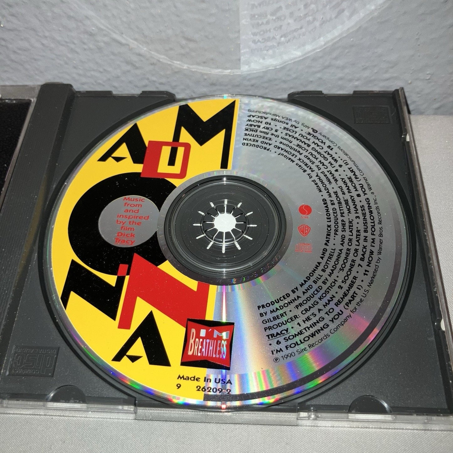 Cd Used Madonna I'm Breathless Music From / Inspired By The Film Dick Tracy 1990