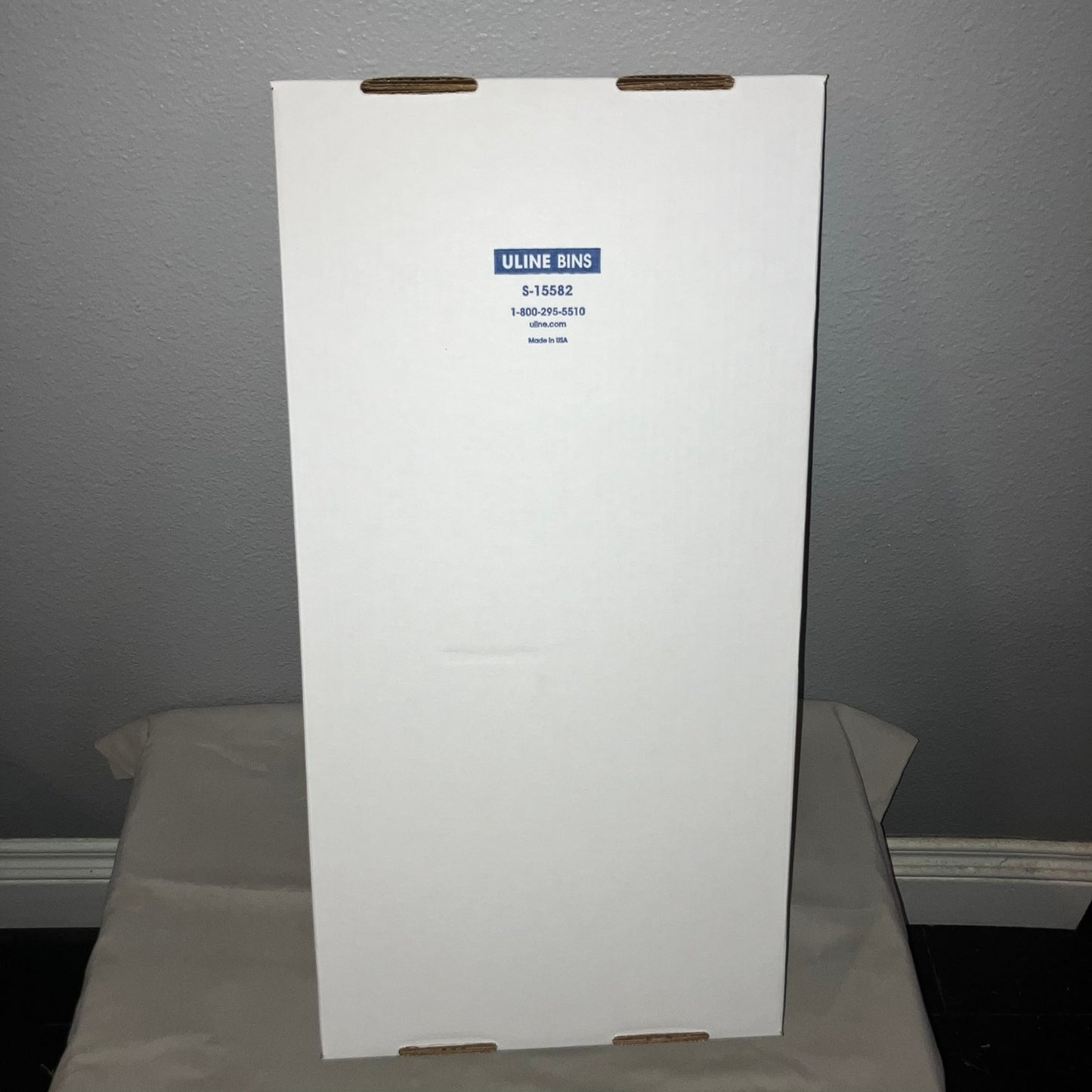 25 Pack S-15582 Uline White Corrugated Parts Bin 12 x 24 x 4.5" Great Storage