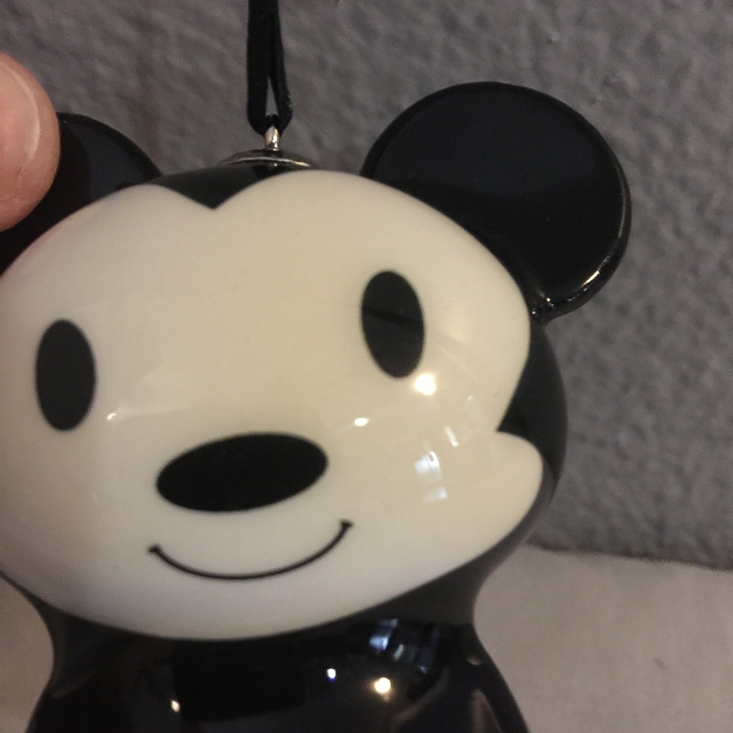 Xmas Disney Mickey Mouse Plastic Ornament Christmas Hallmark Store *Has A Defect