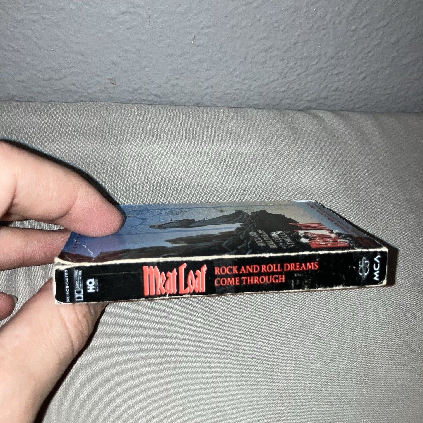 Tape Used Meat Loaf Rock And Roll Dreams Come Through Cassette 1 Single 1 Live