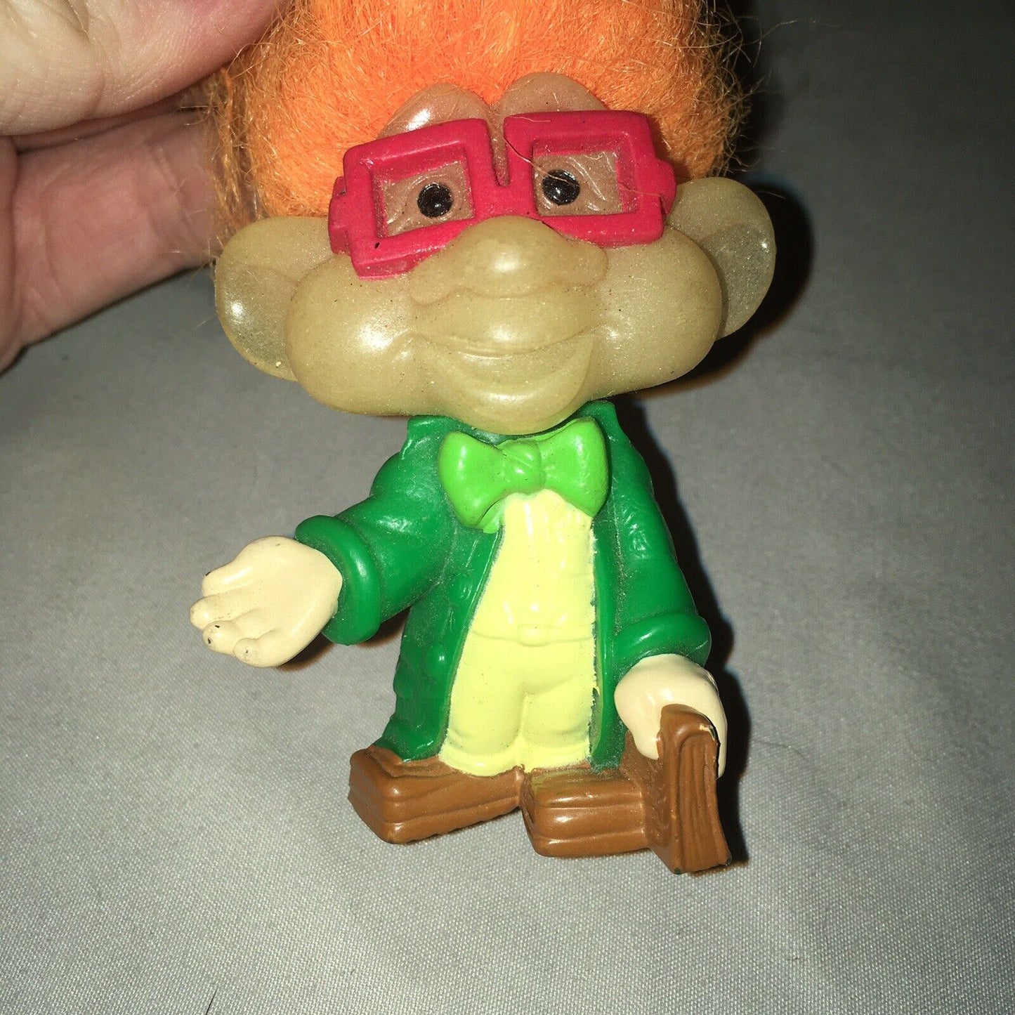 “IQ” Iq Troll Doll Glow in the Dark 1993 BK Kids Club Burger King Figure FF Toy