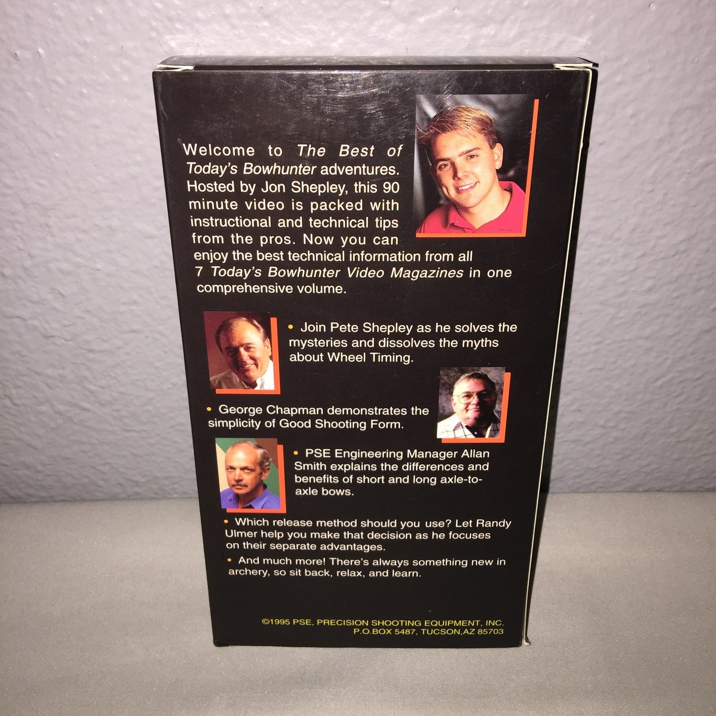 Vhs Used 1995 Today's Bowhunter Technical Segments Tape Archery Bow And Arrow