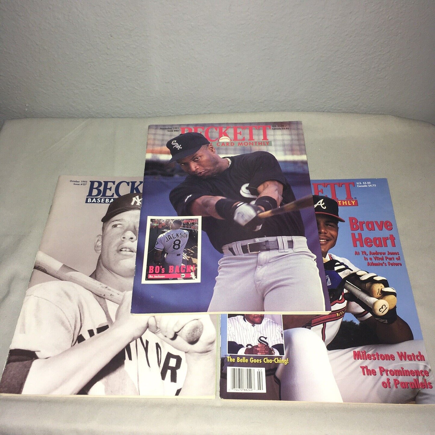 Beckett Baseball Card Monthly #80 #127 #143 Nov 1991 Oct 1995 Feb 1997 Bo *Used*