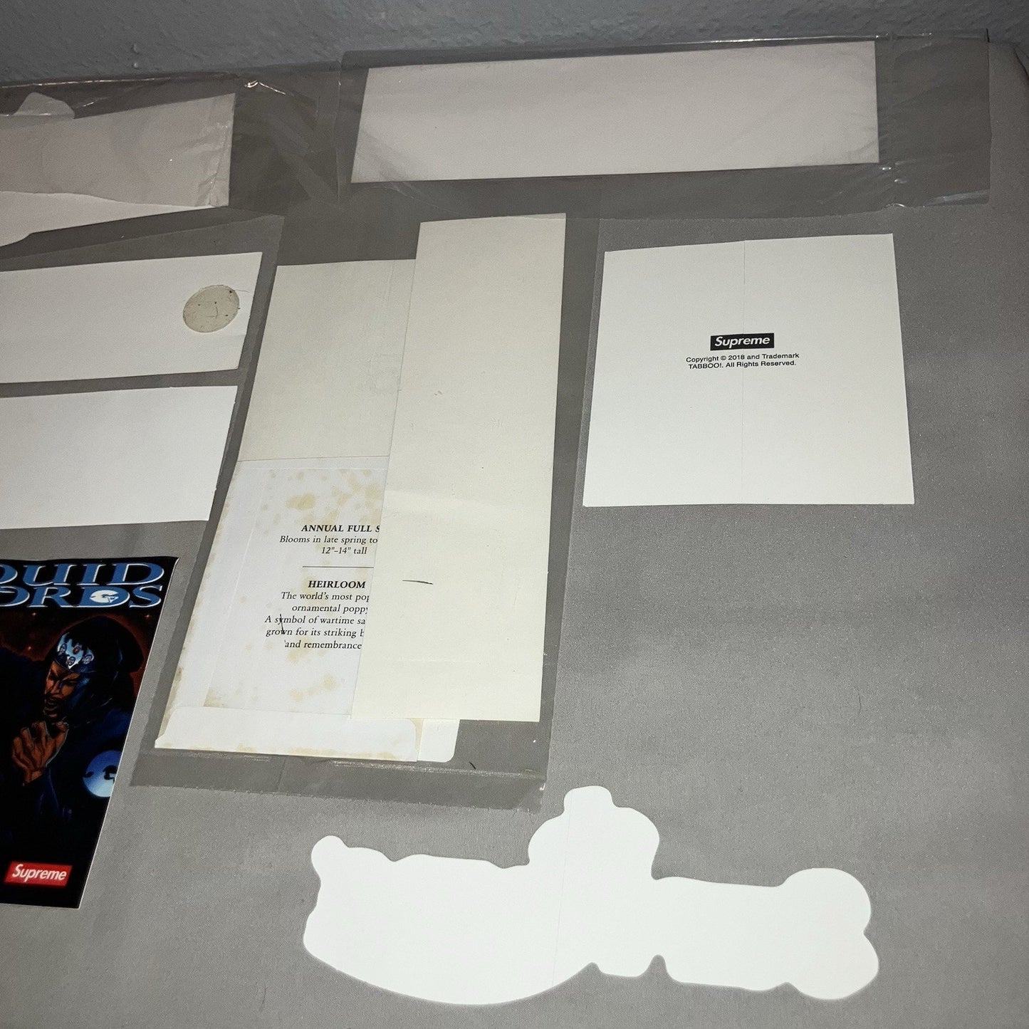 Supreme Sticker Collection Lot Liquid Skulls Box Logo Wu-tang Bible Poppy Seeds