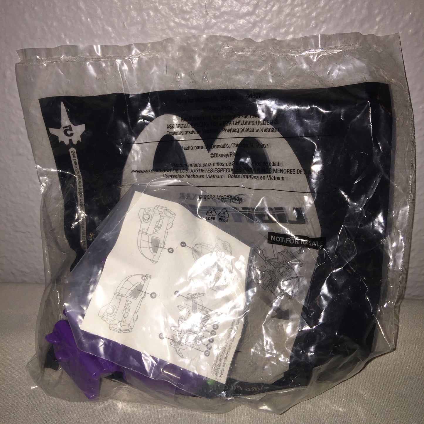 New 4 Buzz Lightyear Zurg Piloting The Fighter Ship #5 McDonald's FF Toy Lot