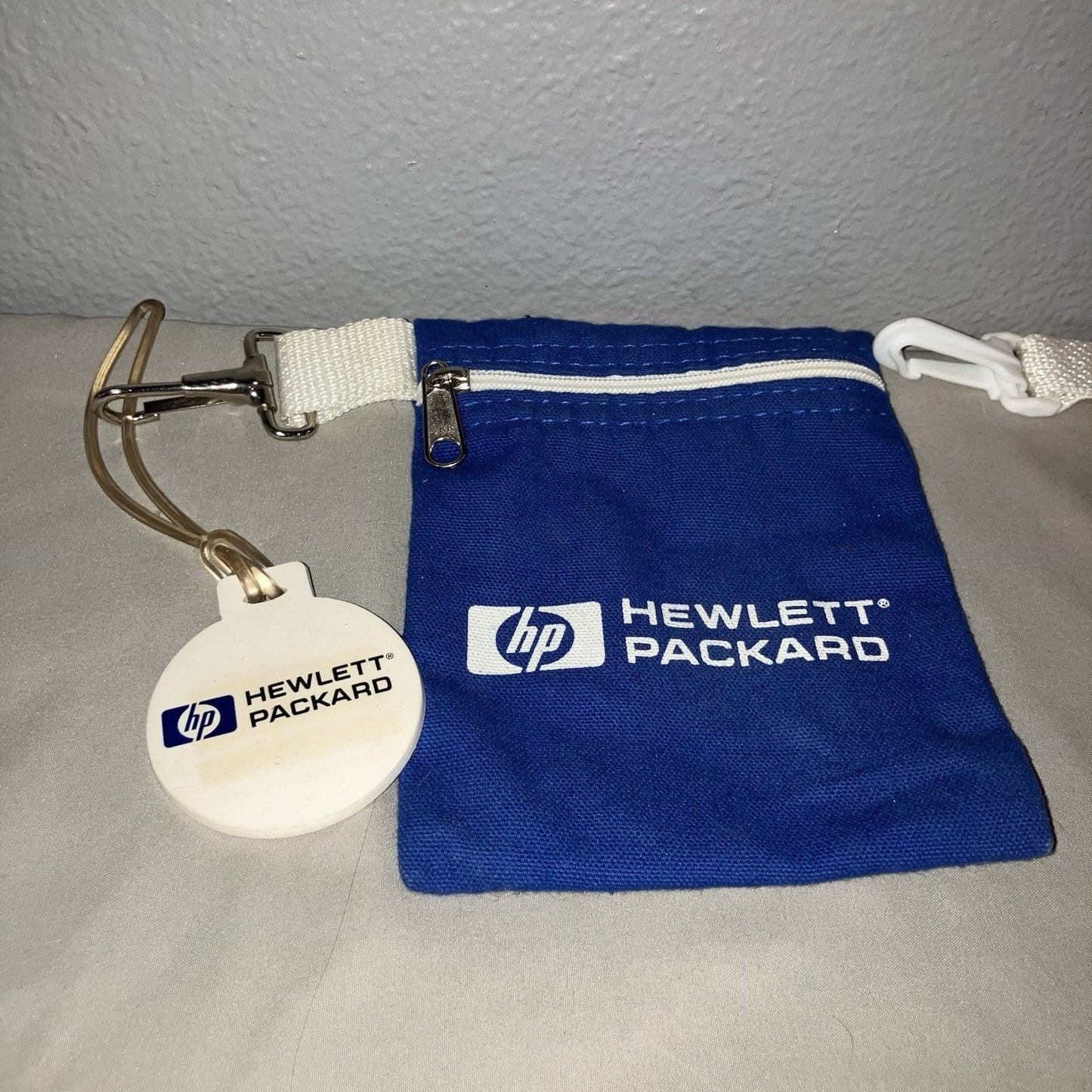 Hewlett Packard HP / Analog Devices Small Cloth Zipper Bags Vintage Pc Accessory