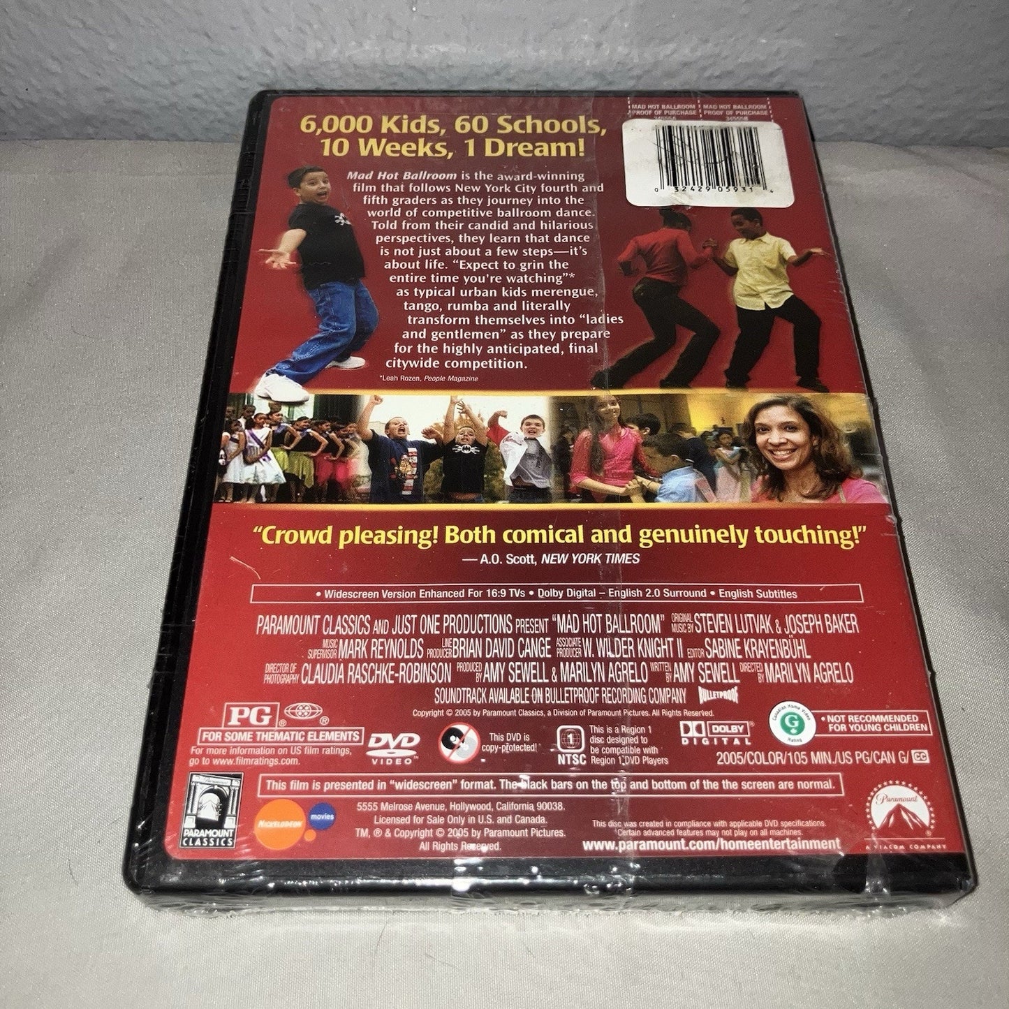 Dvd Sealed New Nwt Mad Hot Ballroom Kids Dance Movie By Nickelodeon Paramount