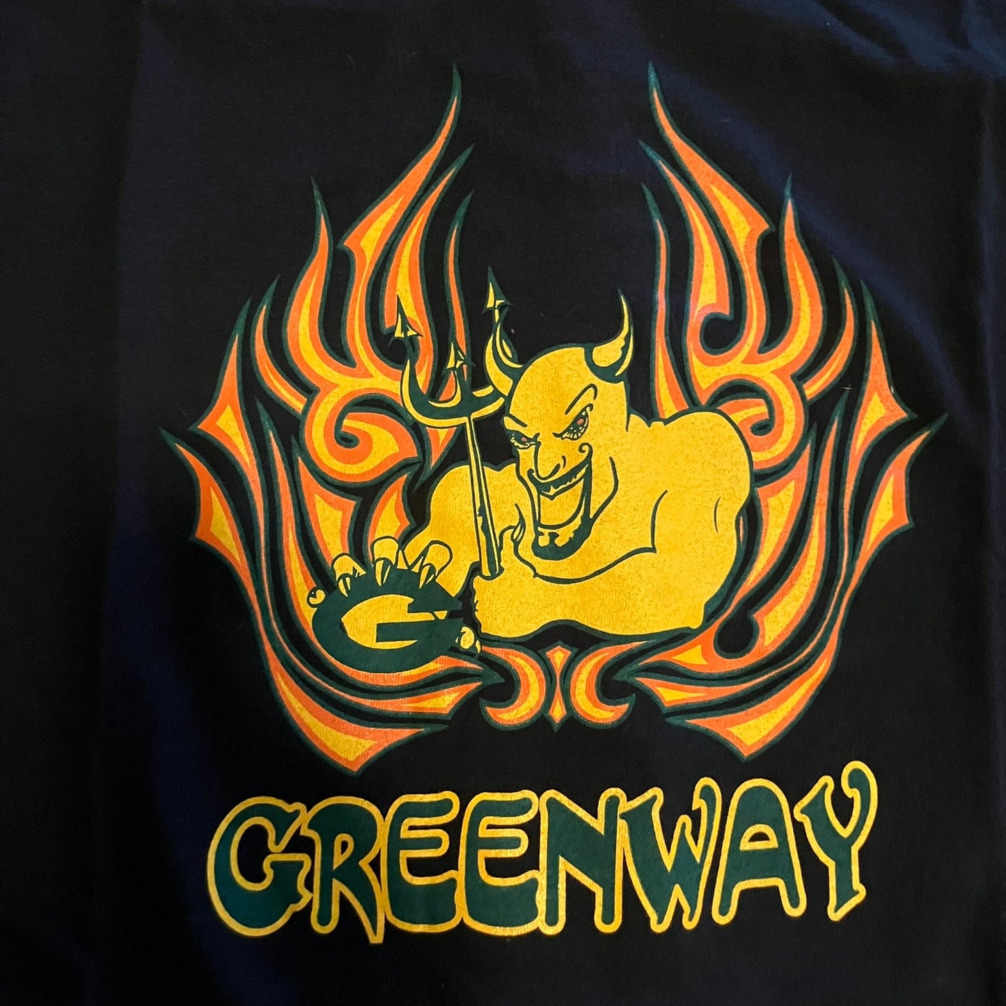 Greenway High School Demons 5 Vtg Large T Lot + New Pin School Mascot *1 T is XL
