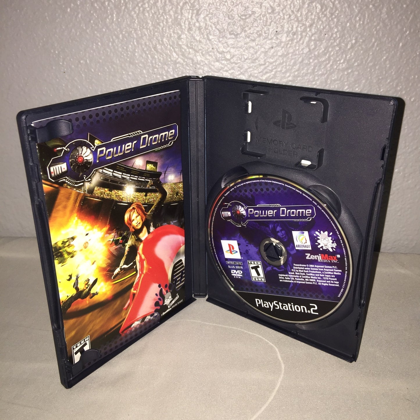 Ps2 Cib Power Drome Video Game Zenimax Studios Future Bike Racing *Tested Used
