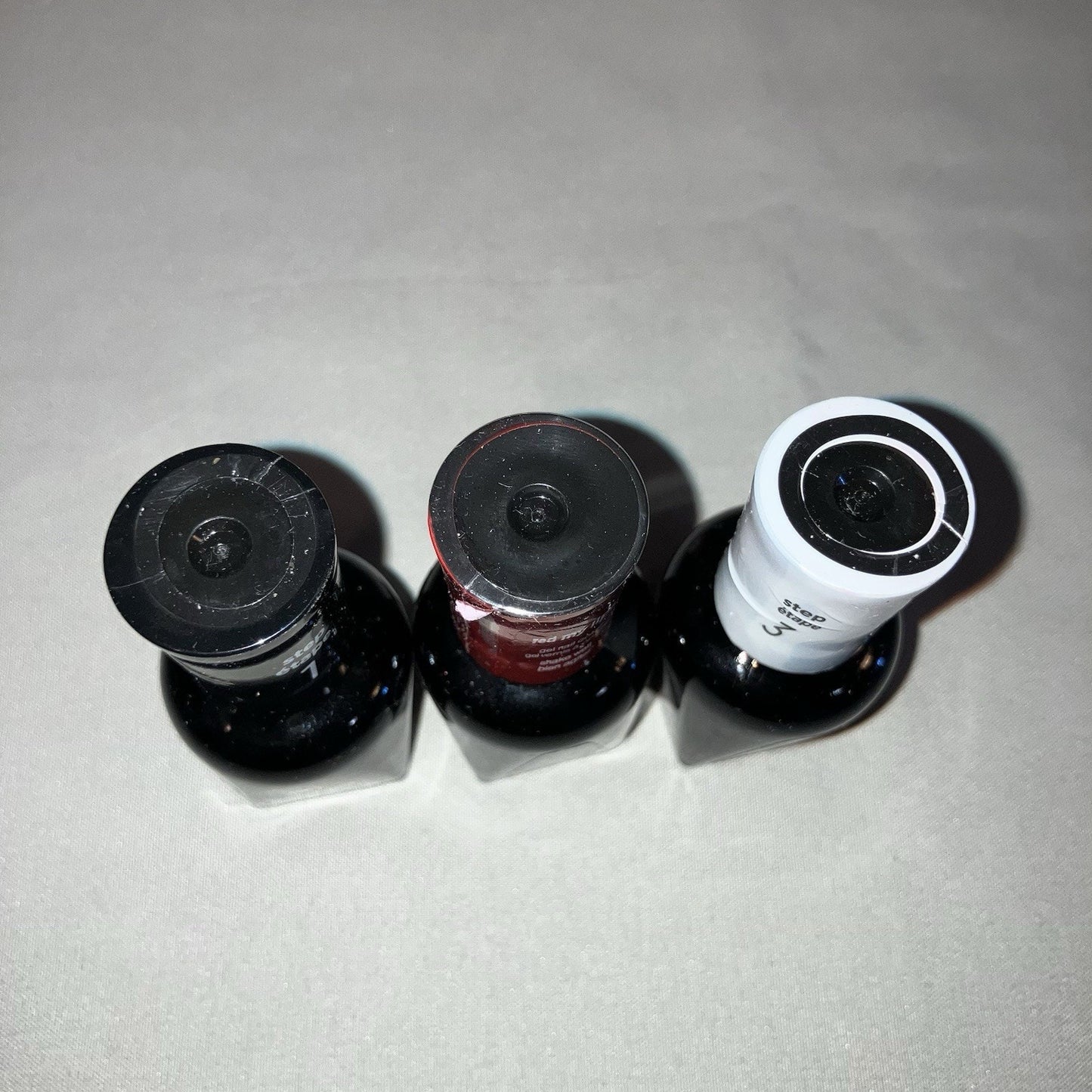 Sally Hansen New No Box Red My Lips Salon Gel Polish Step 1,2,3 + Cleanser Pads