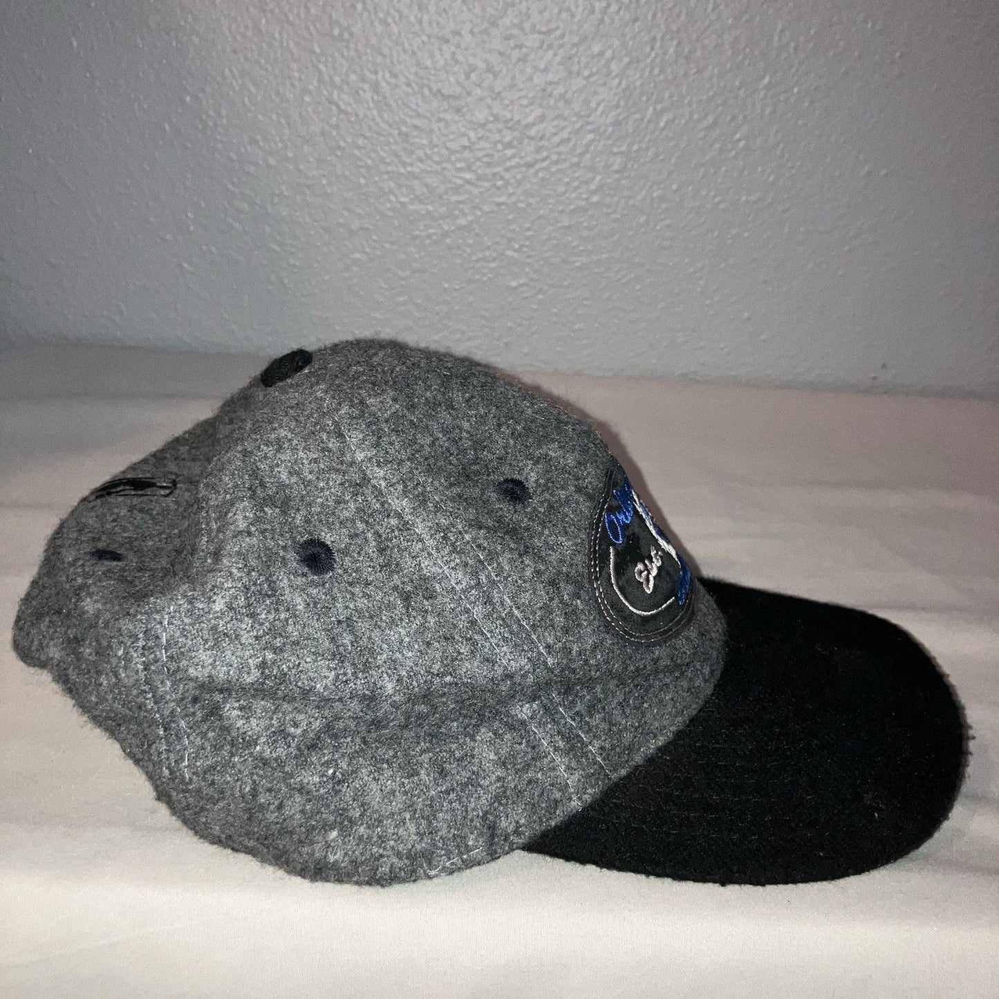 Orlando Magic Vintage Wool Hat Cap Sports Specialties Black Gray Strap Back Used