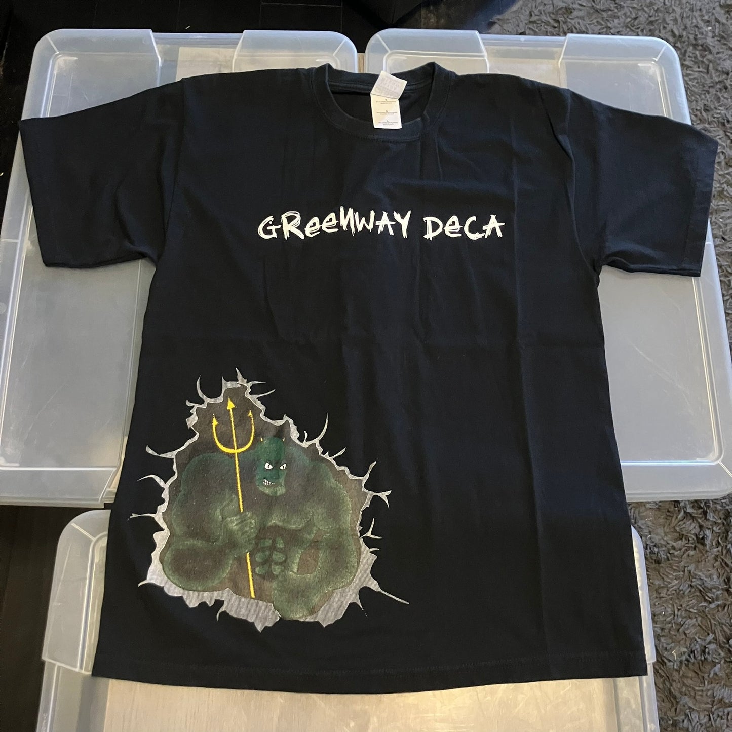 Greenway High School Demons 5 Vtg Large T Lot + New Pin School Mascot *1 T is XL