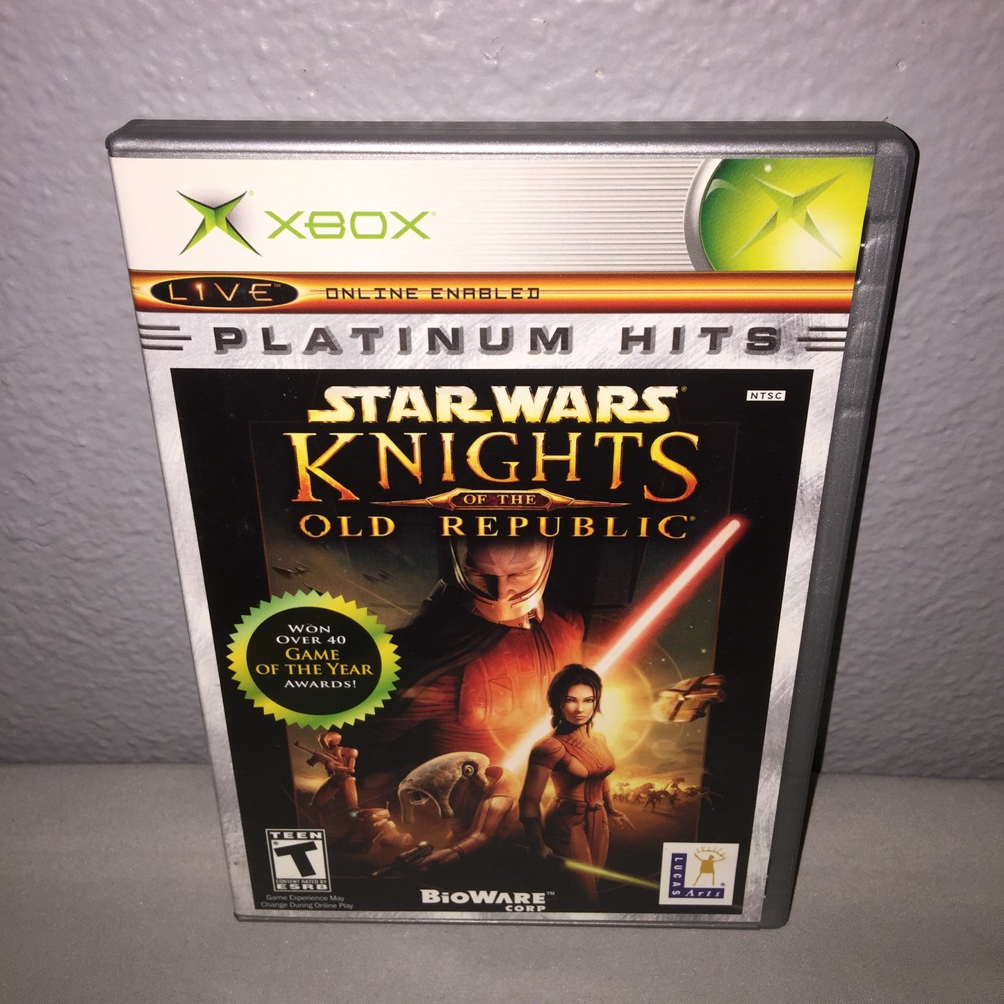 Xbox Star Wars Knights of the Old Republic / The Clone Wars / Tetris Tested Used