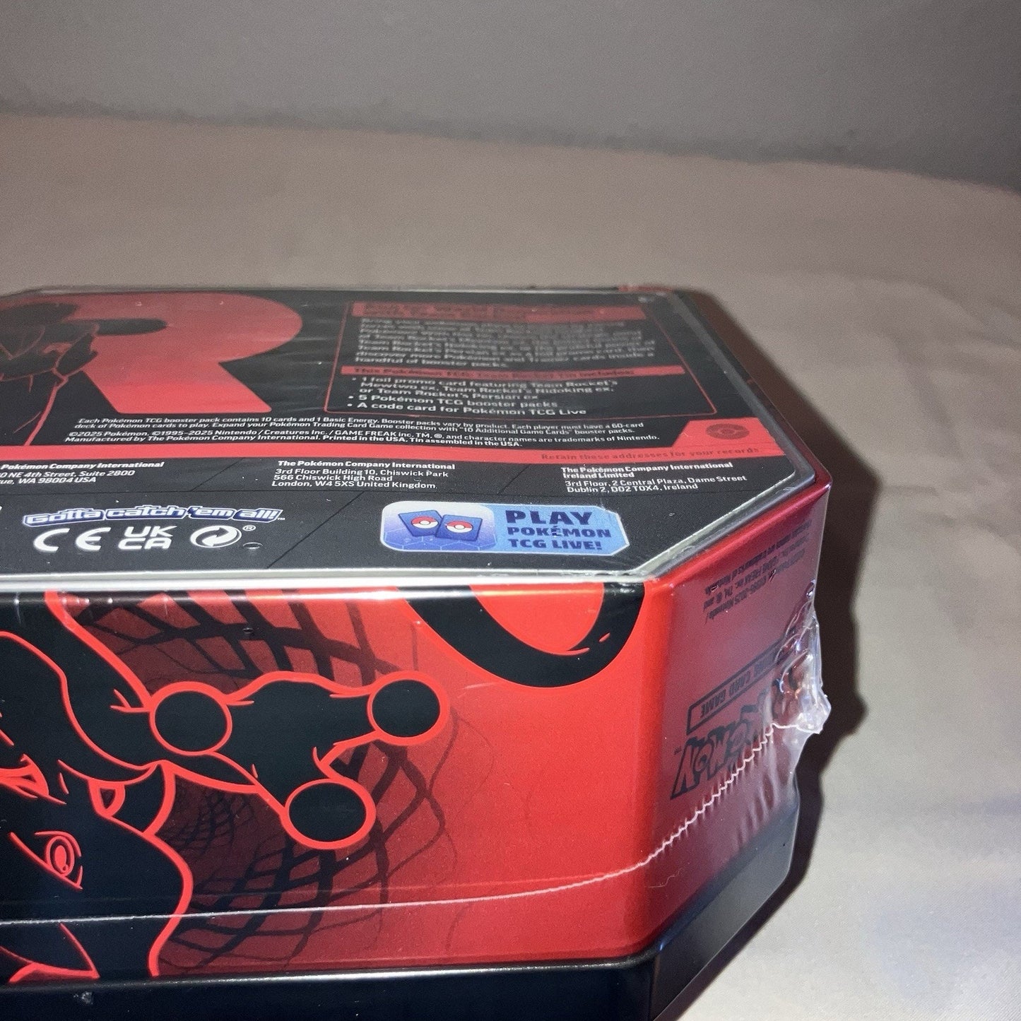 Pokemon DR Mewtwo Tin PE Surprise Box 2 PF Tech Sticker Trick Or Trade 35 Pk + 2